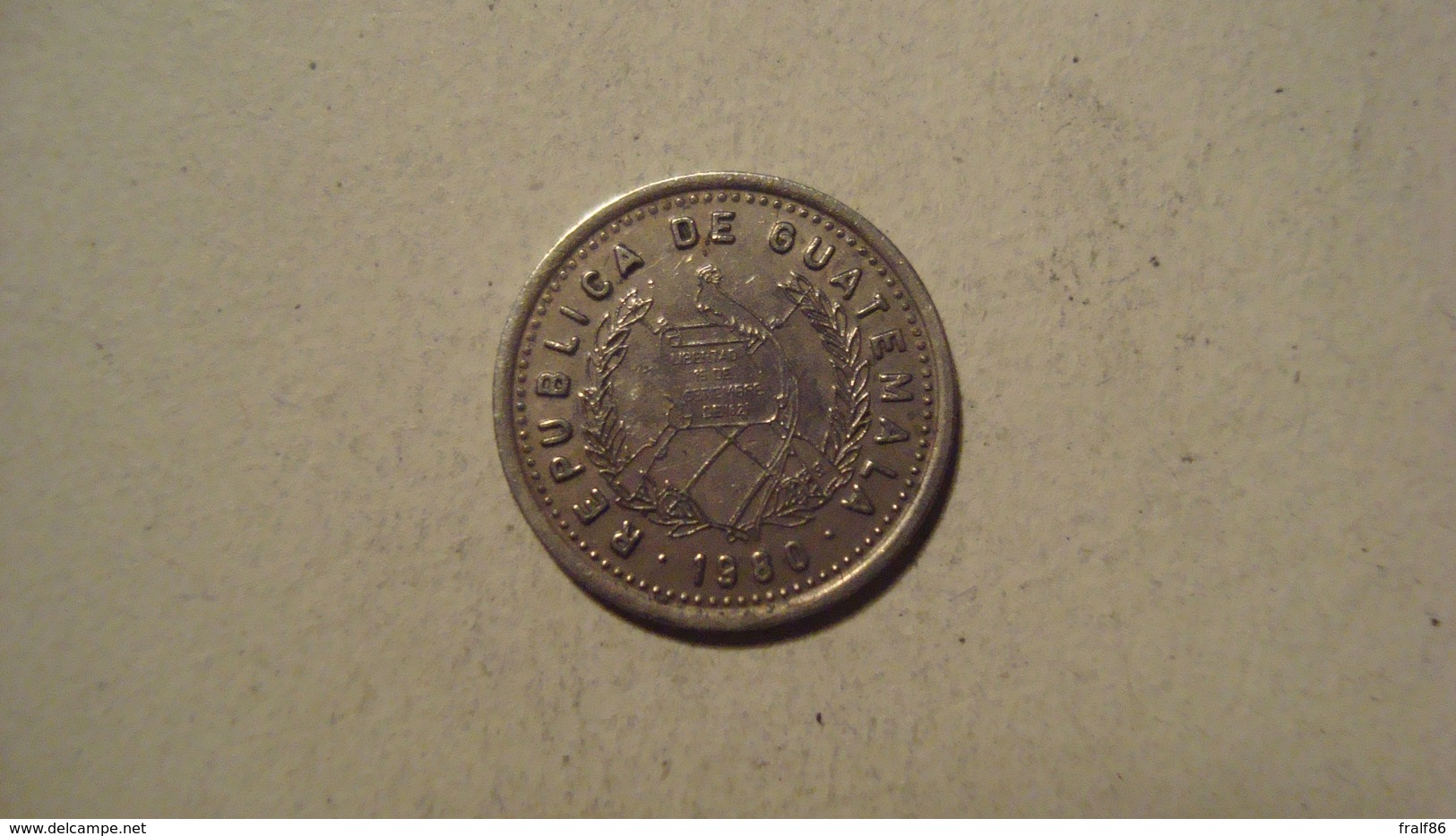 MONNAIE GUATEMALA 5 CENTAVOS 1980 - Guatemala