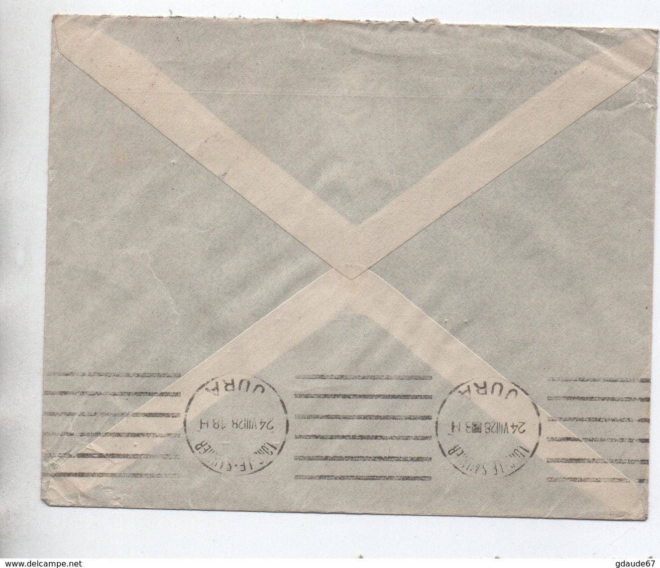 1928 - ENVELOPPE De ROTTERDAM Pour LONS LE SAUNIER (JURA) - Storia Postale