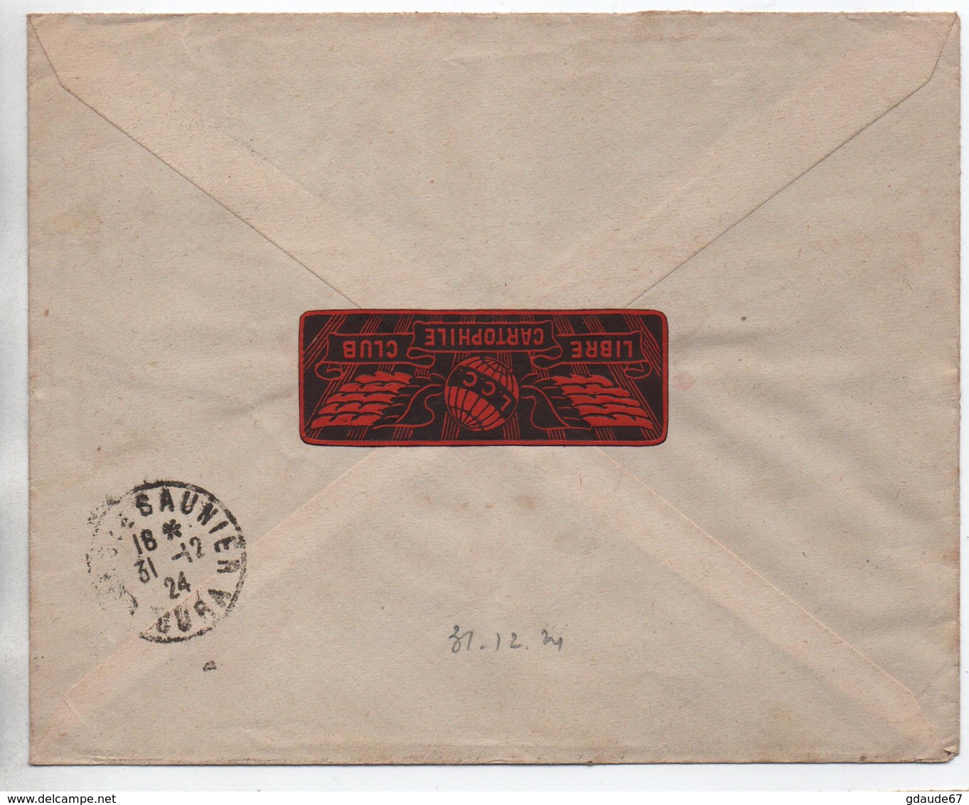 1924 - ENVELOPPE RECOMMANDEE De 'S GRAVENHAGE Pour LONS LE SAUNIER (JURA) - Storia Postale