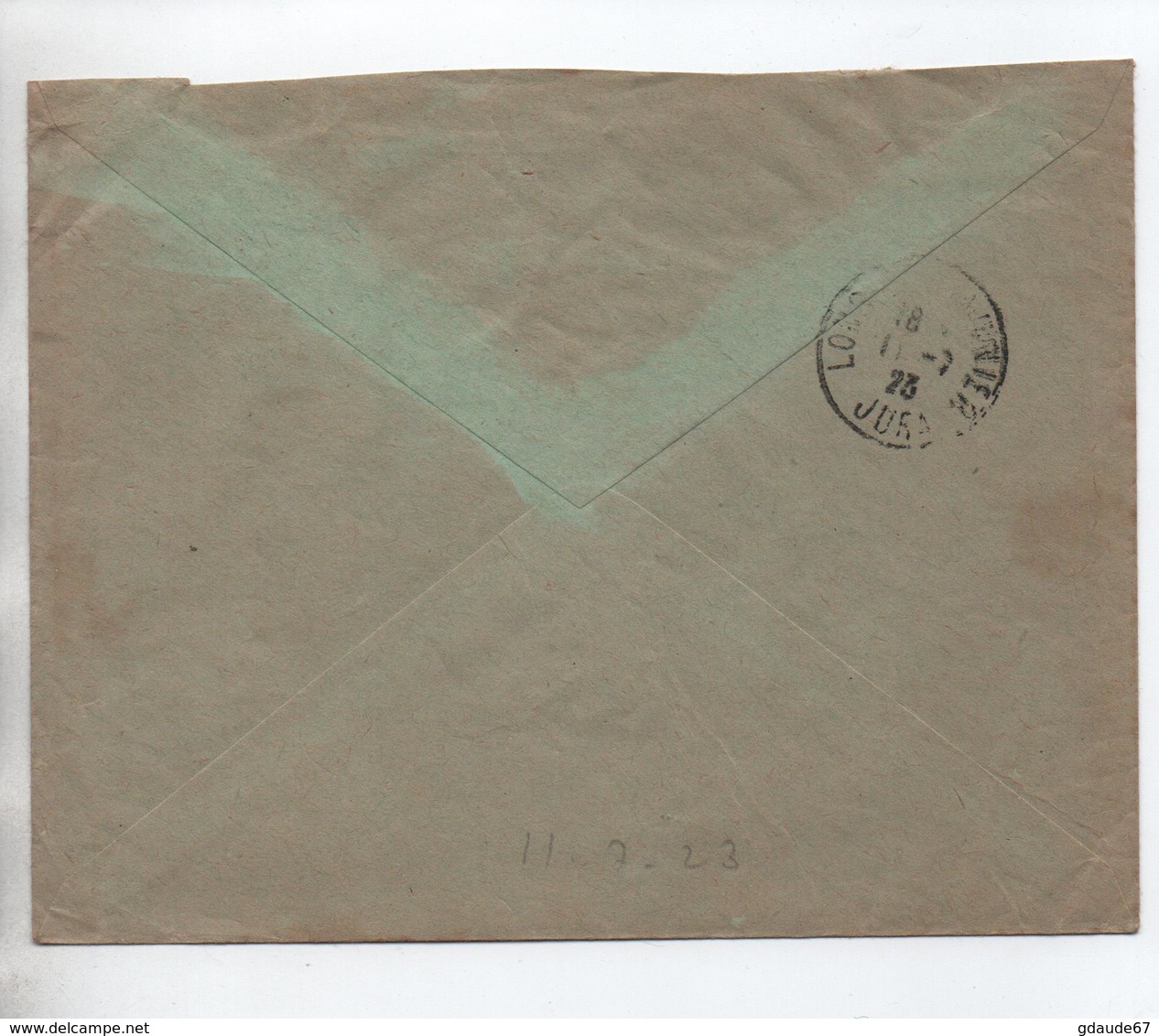 1923 - ENVELOPPE De 'S GRAVENHAGE Pour LONS LE SAUNIER (JURA) - Postal History