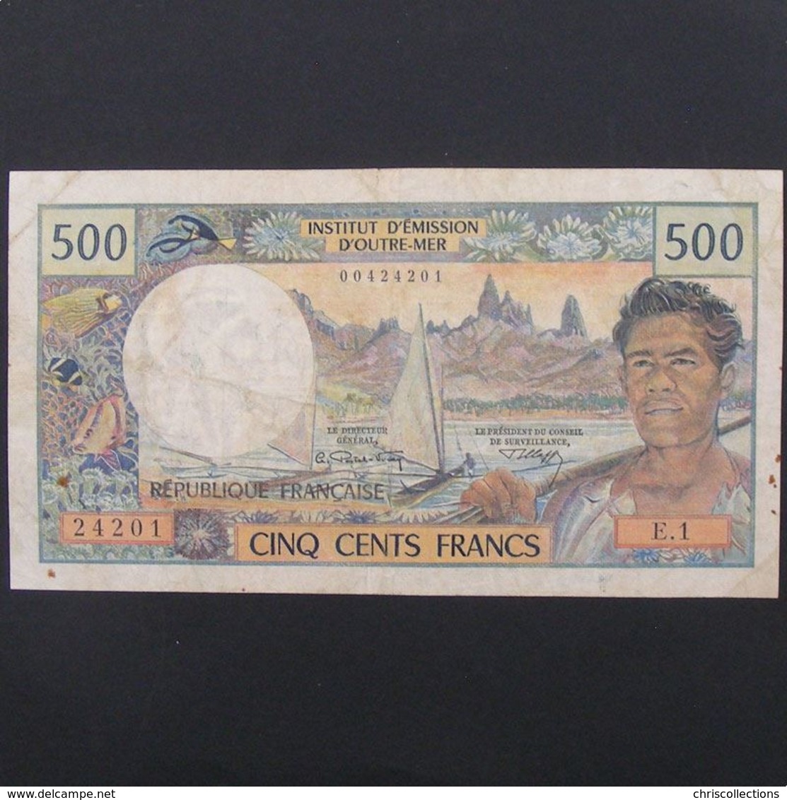 Tahiti, 500 Francs ND, VF - Papeete (Polinesia Francese 1914-1985)