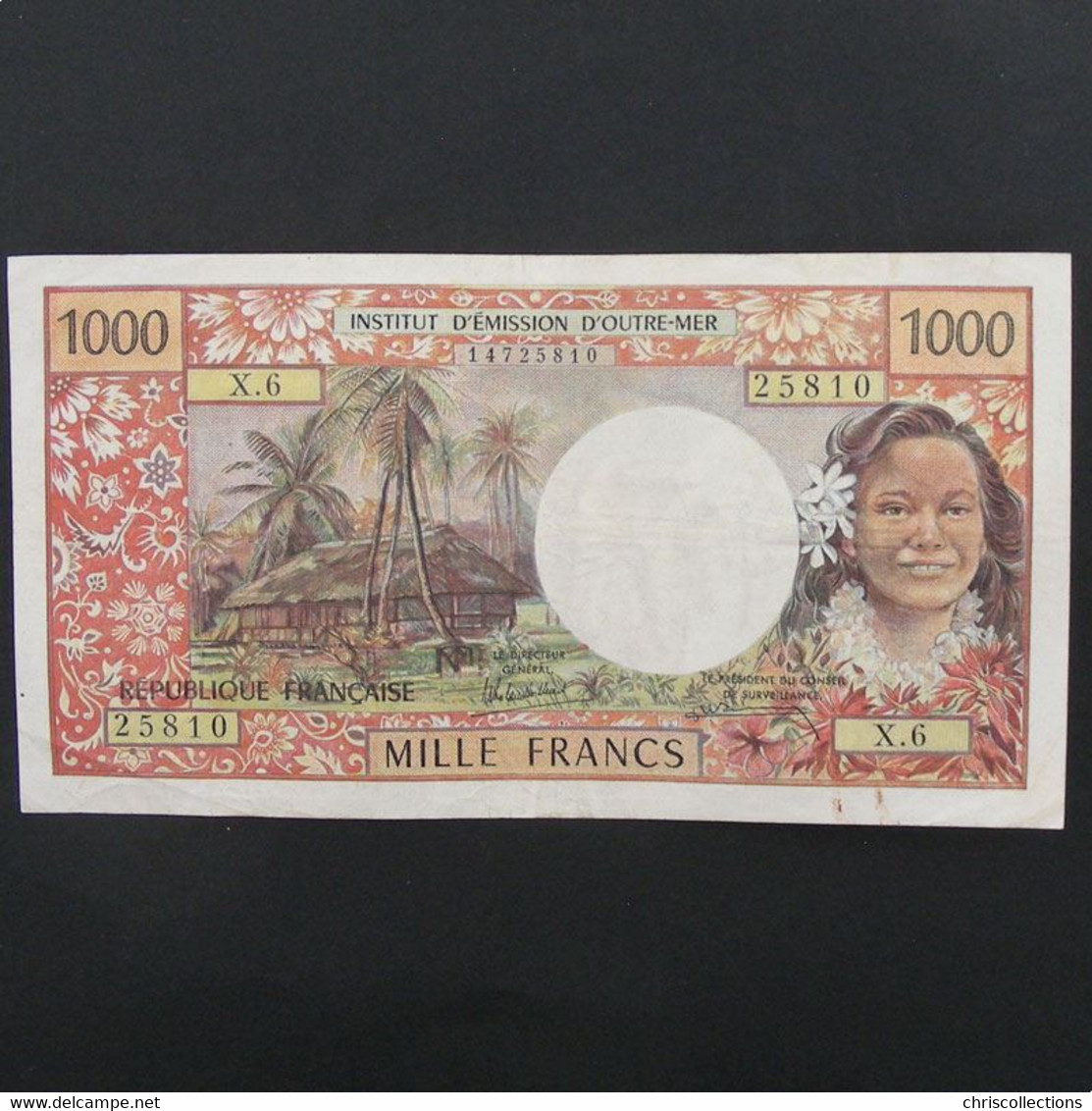 Tahiti, Papeete, 1000 Francs ND 1985, VF/VF - Papeete (Polynésie Française 1914-1985)