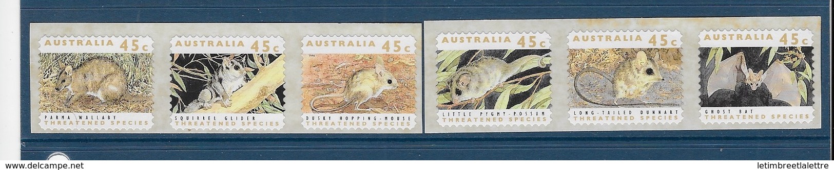 Australie N°1249 à1254b**autocollant - Nuevos