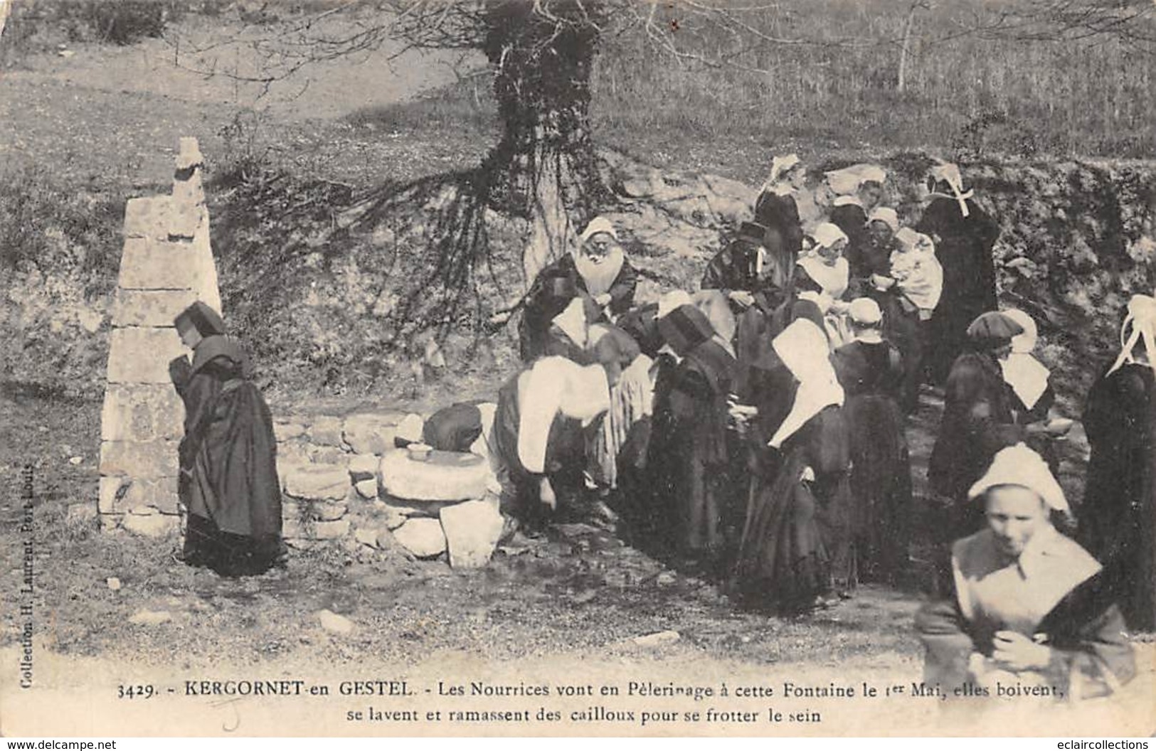 Kergornet En Gestel       56        Nourrices En Pèlerinage A La Fontaine       (Voir Scan) - Other & Unclassified