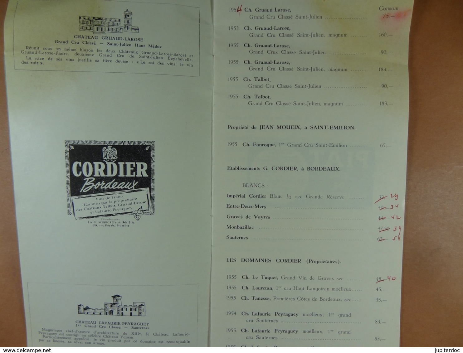 Marcel Remy Grands Vins Et Spiritueux De Classe  Cerfontaine 1958 (16 Pages) - Levensmiddelen