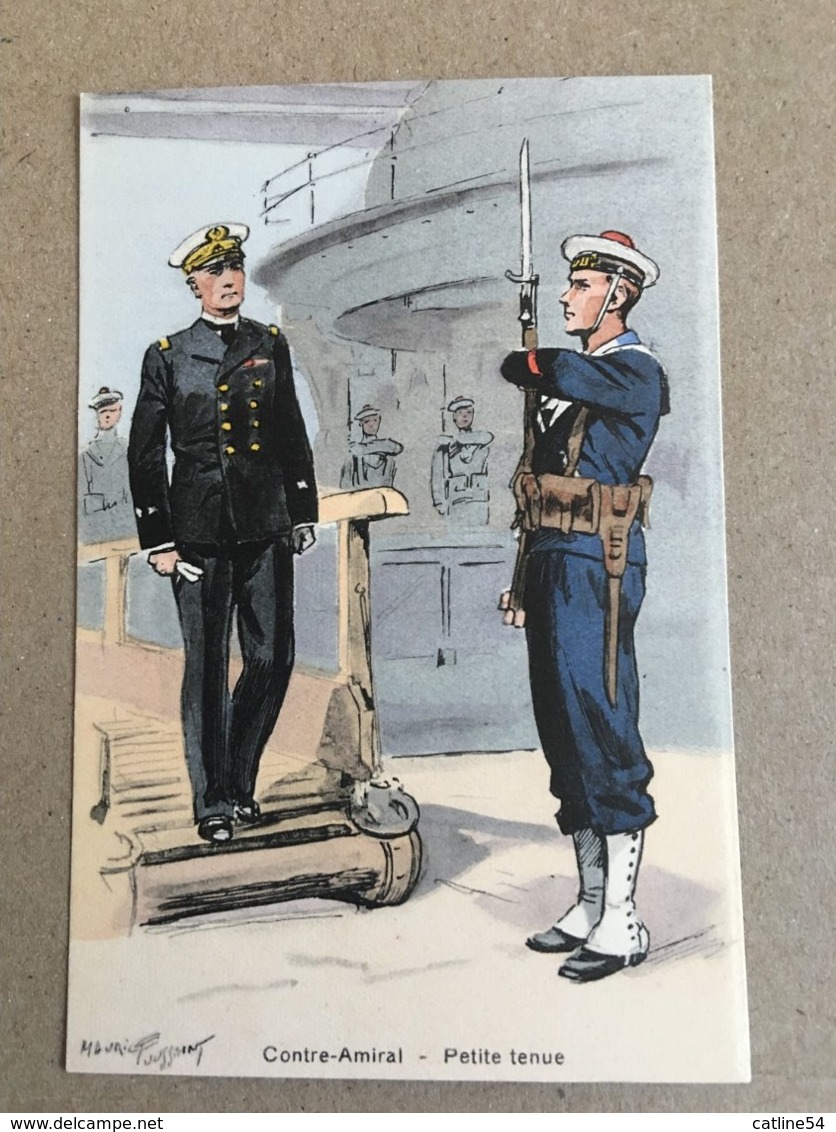 N°1568 MARINE FRANCAISE. ILLUSTRATION D’UN CONTRE-AMIRAL EN PETITE TENUE PAR MAURICE TOUSSAINT. LES EDITIONS MILITAIRES - Uniformen