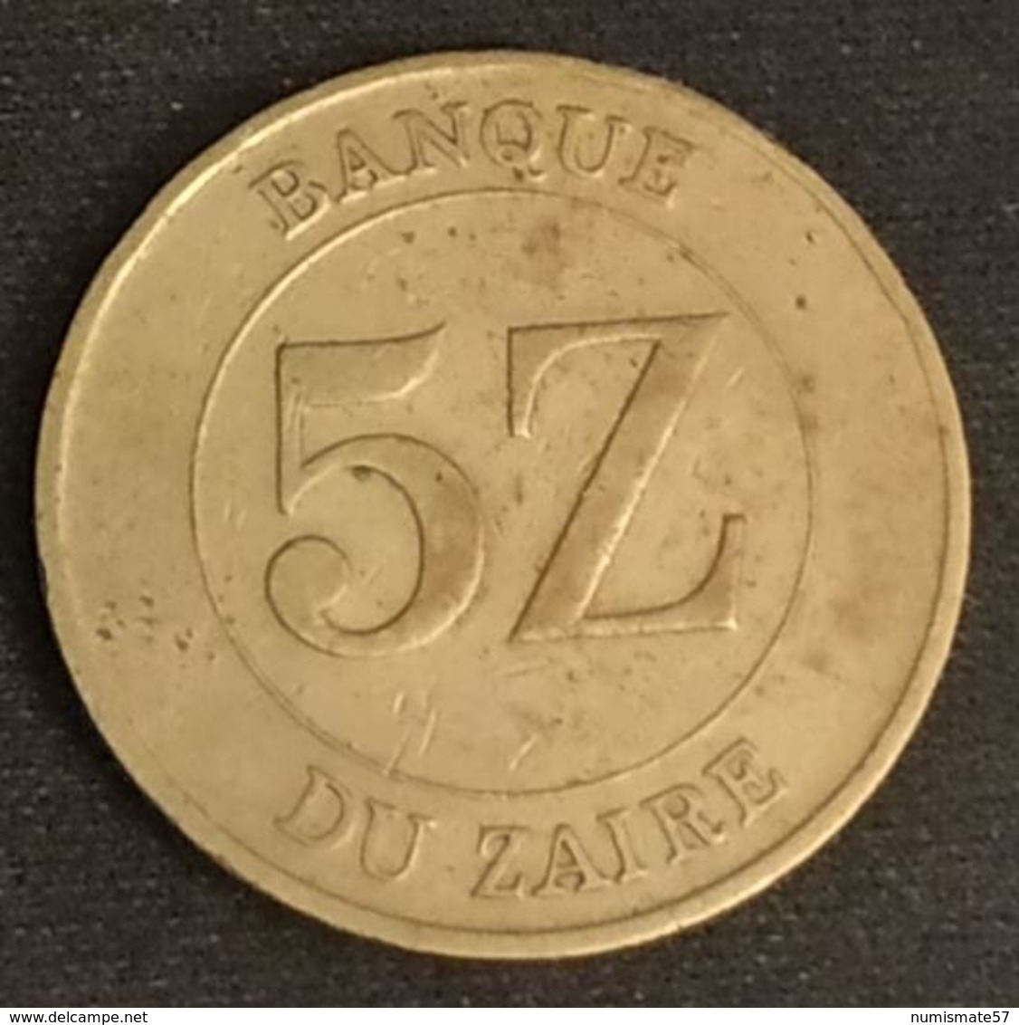 ZAIRE - 5 ZAIRES 1987 - Mobutu - KM 14 - Zaïre (1971-97)