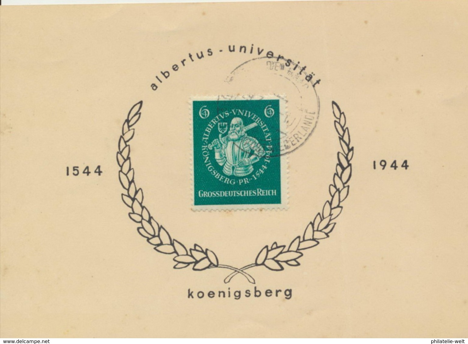 Deutsches Reich 896 Auf Sonderkarte Karte Gefaltet - Briefe U. Dokumente