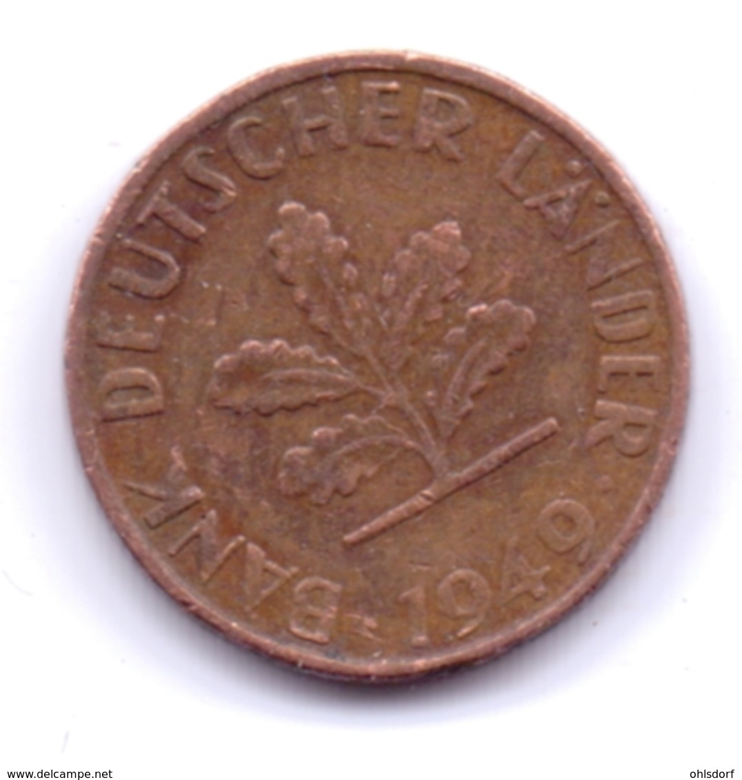 Bank Deutscher Länder 1949 J: 1 Pfennig, KM A101 - 1 Pfennig