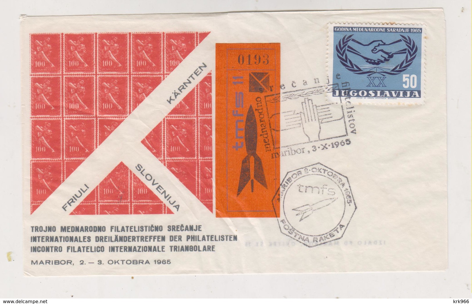 YUGOSLAVIA,1965 Rocket Post Maribor Nice Cover - Storia Postale