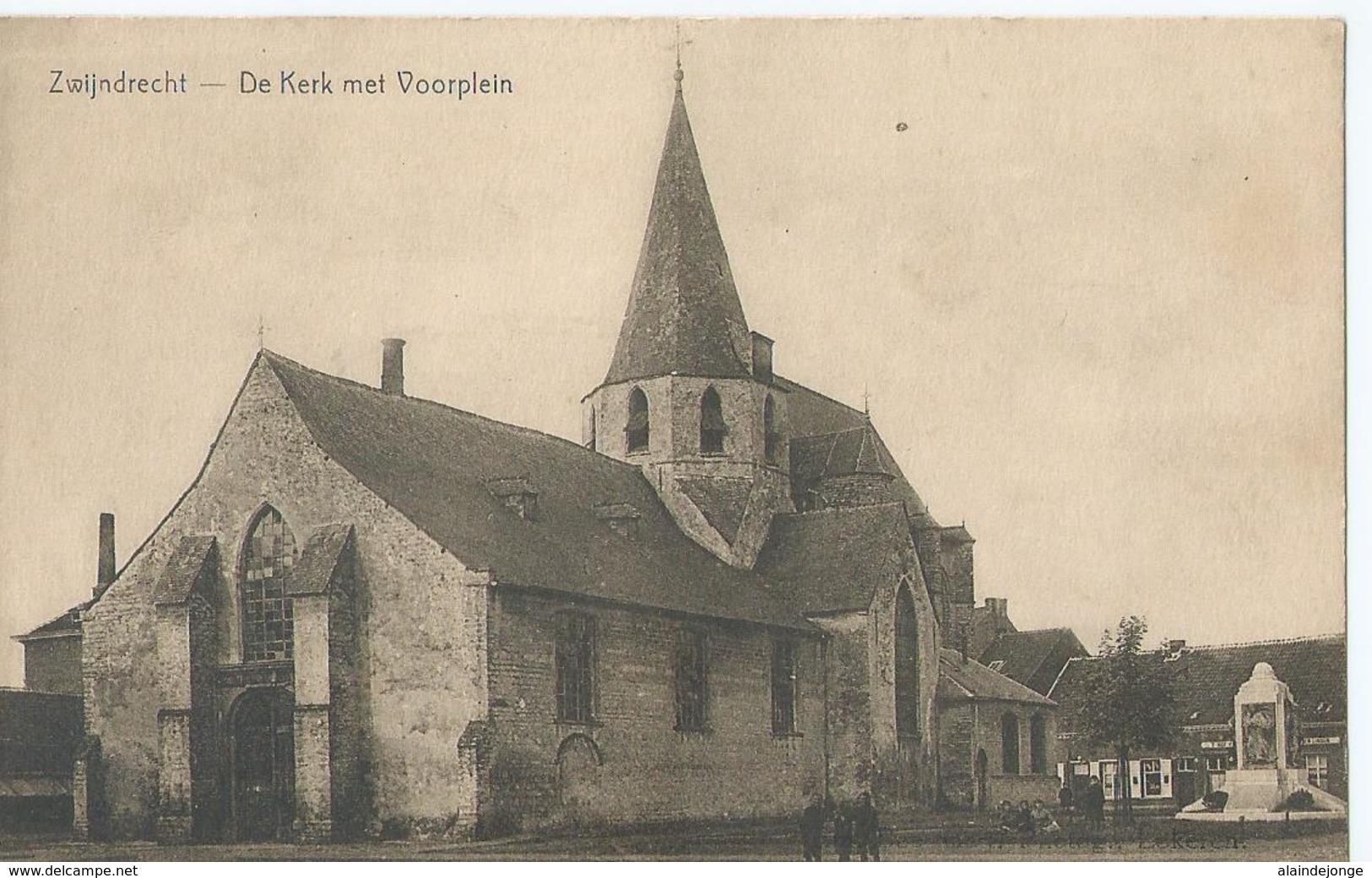 Zwijndrecht - De Kerk Met Voorplein - Zwijndrecht