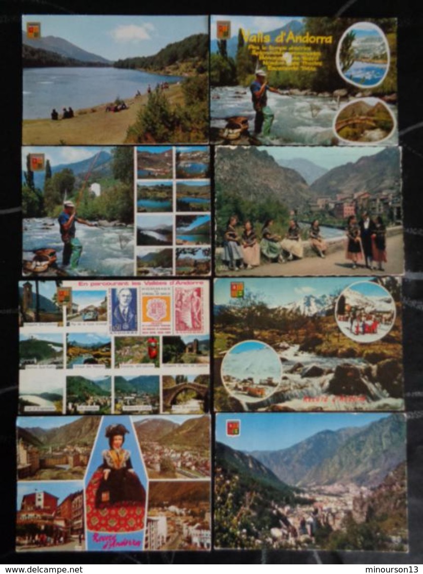 LOT DE 230 CARTES D'ANDORRE, VOIR PHOTOS - 100 - 499 Postcards