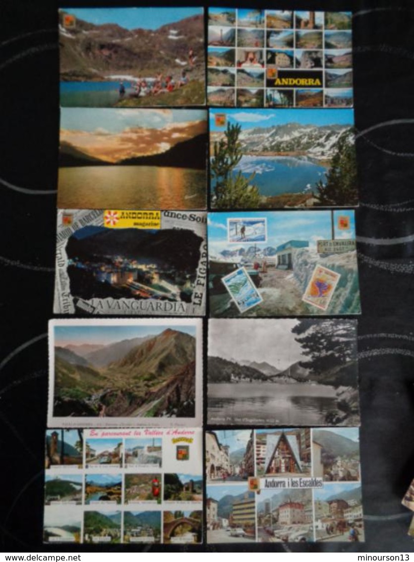 LOT DE 230 CARTES D'ANDORRE, VOIR PHOTOS