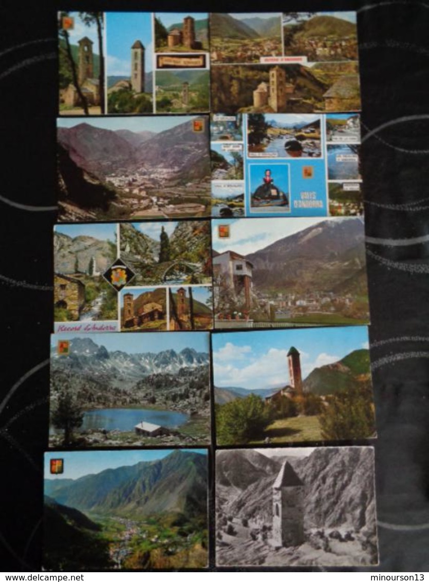 LOT DE 230 CARTES D'ANDORRE, VOIR PHOTOS