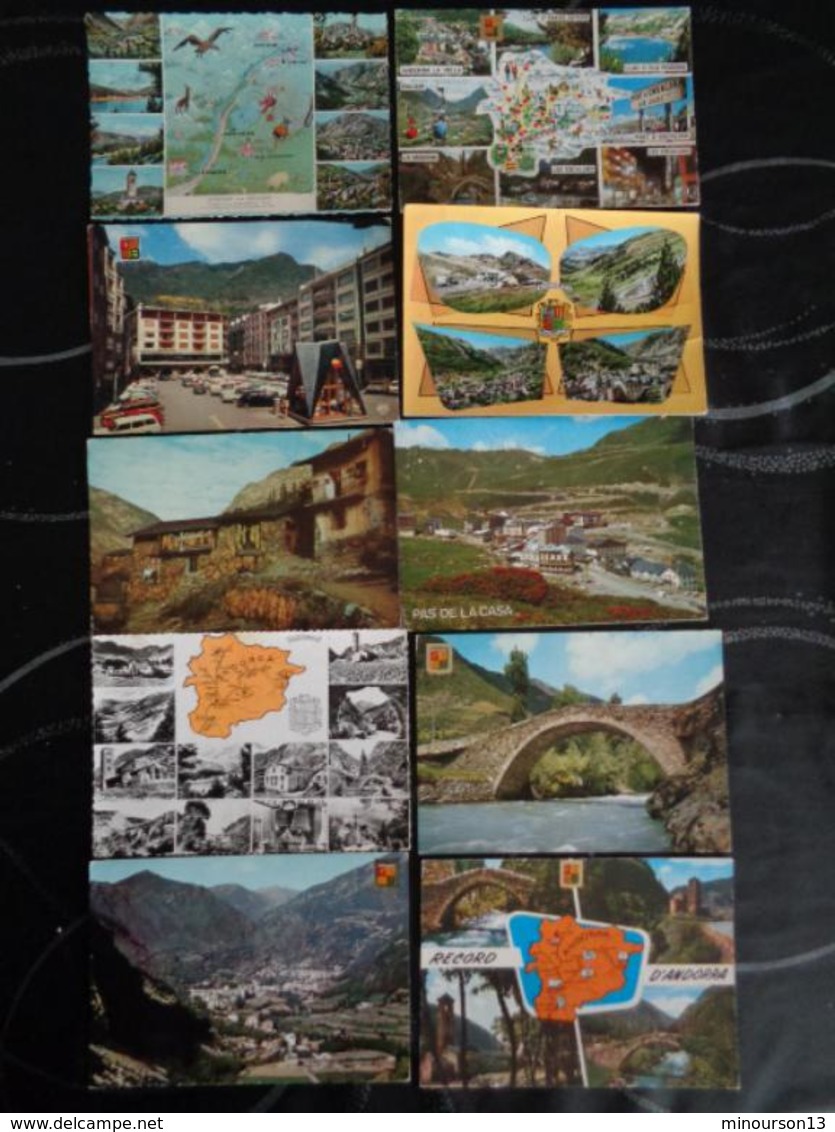 LOT DE 230 CARTES D'ANDORRE, VOIR PHOTOS