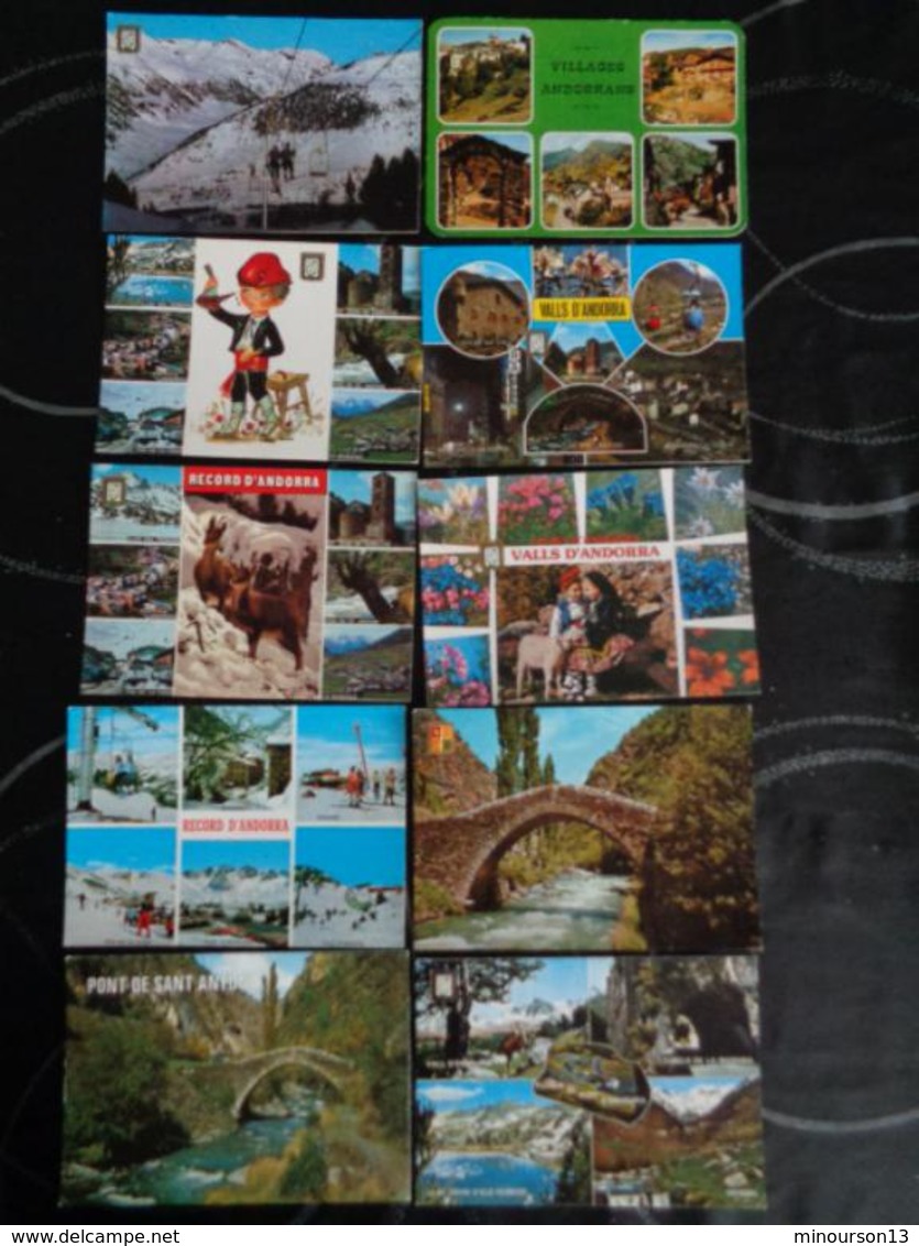 LOT DE 230 CARTES D'ANDORRE, VOIR PHOTOS