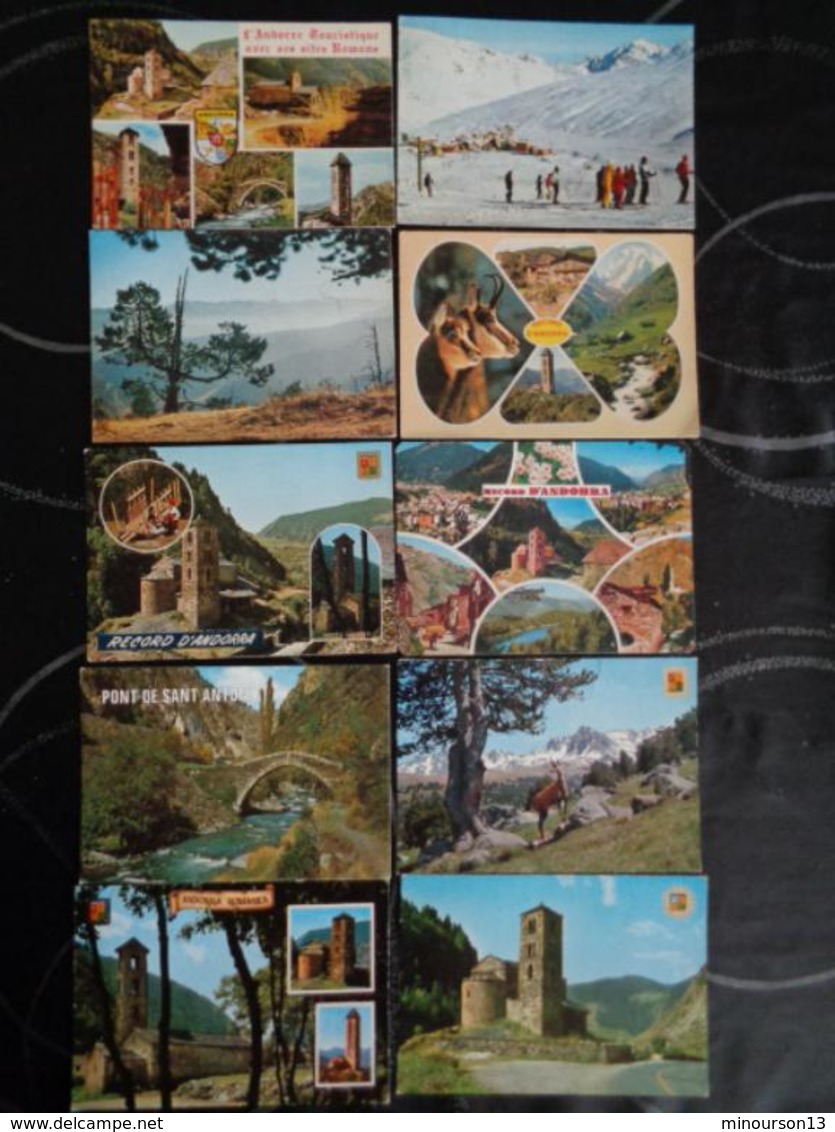 LOT DE 230 CARTES D'ANDORRE, VOIR PHOTOS