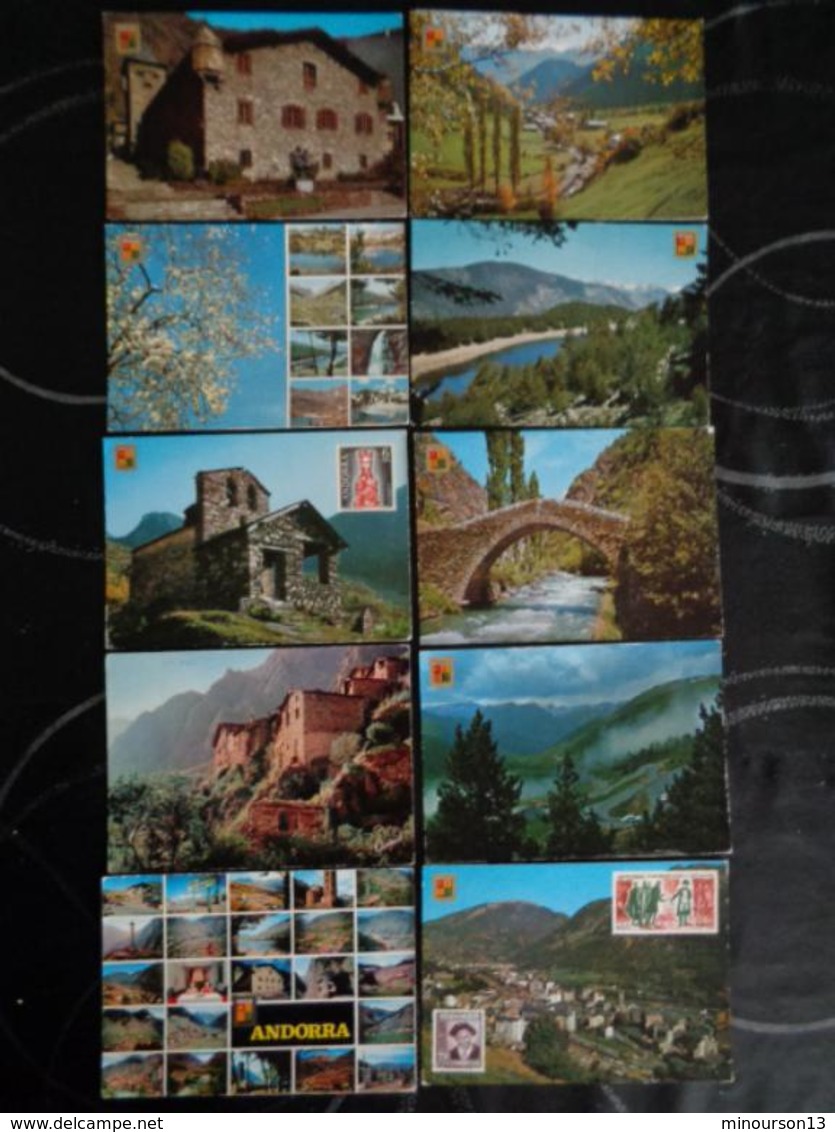 LOT DE 230 CARTES D'ANDORRE, VOIR PHOTOS