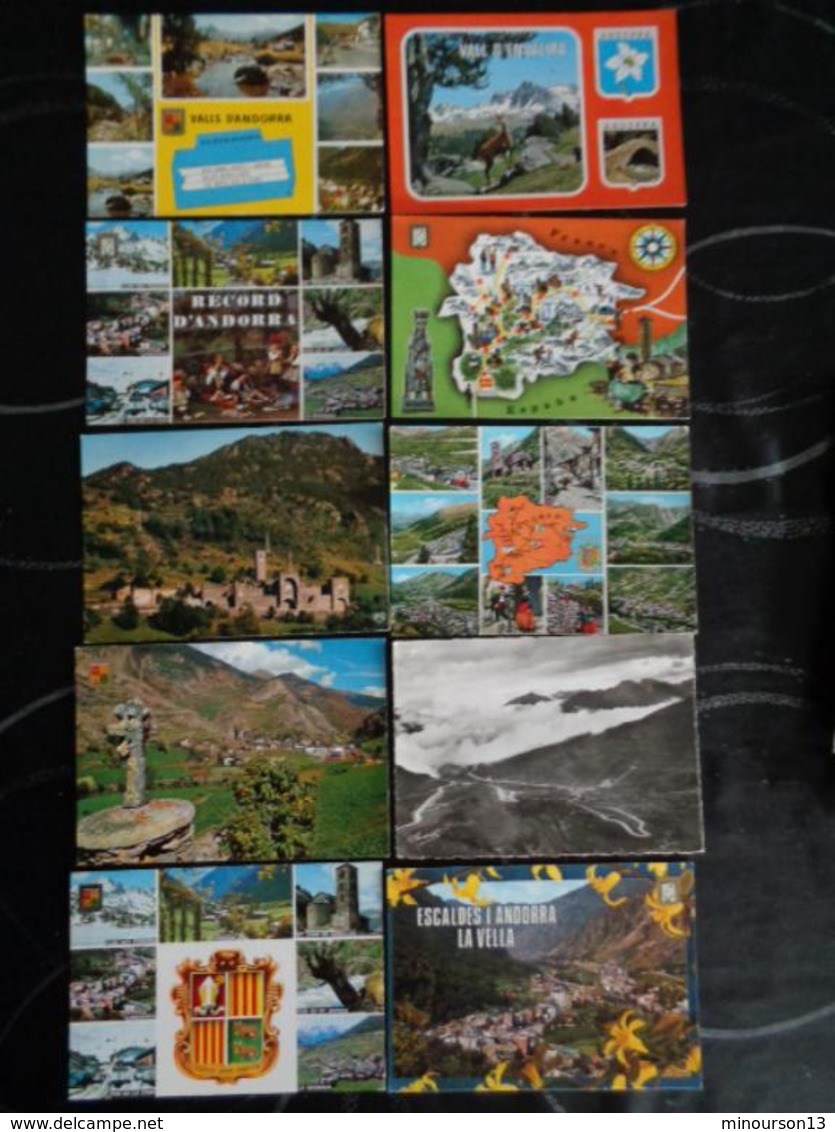 LOT DE 230 CARTES D'ANDORRE, VOIR PHOTOS