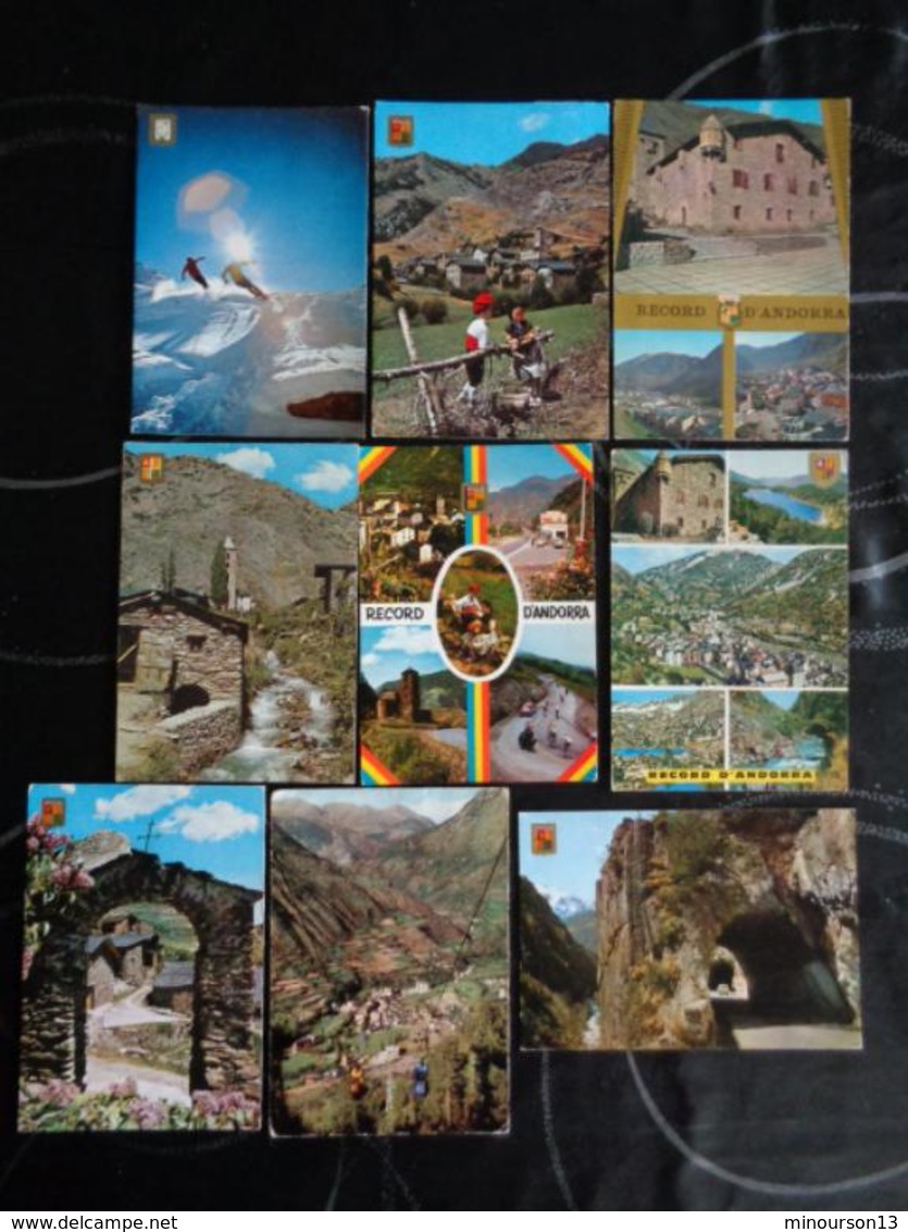 LOT DE 230 CARTES D'ANDORRE, VOIR PHOTOS