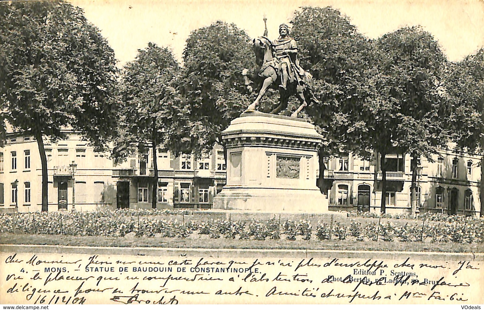 026 156 - CPA - Belgique - Mons - Baudouin De Constantinople - Mons