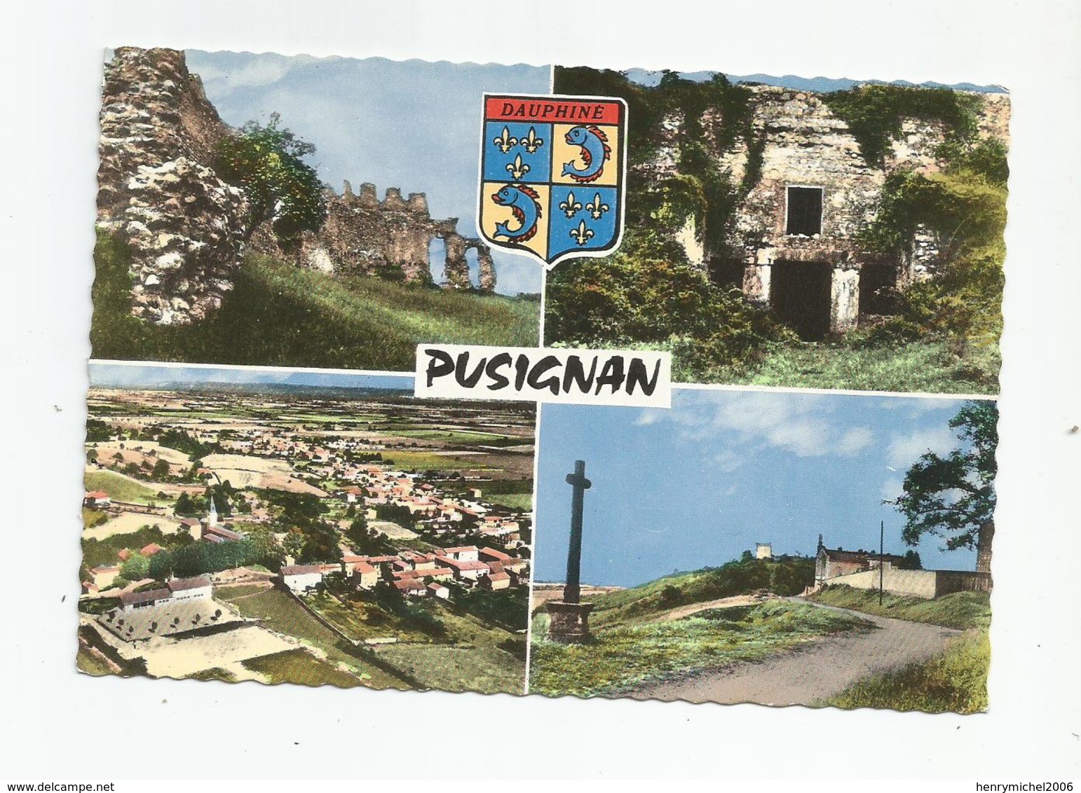 38 Isère Pusignan ,mais  Cachet Différent : Pusignan Rhone  1966 - Autres & Non Classés