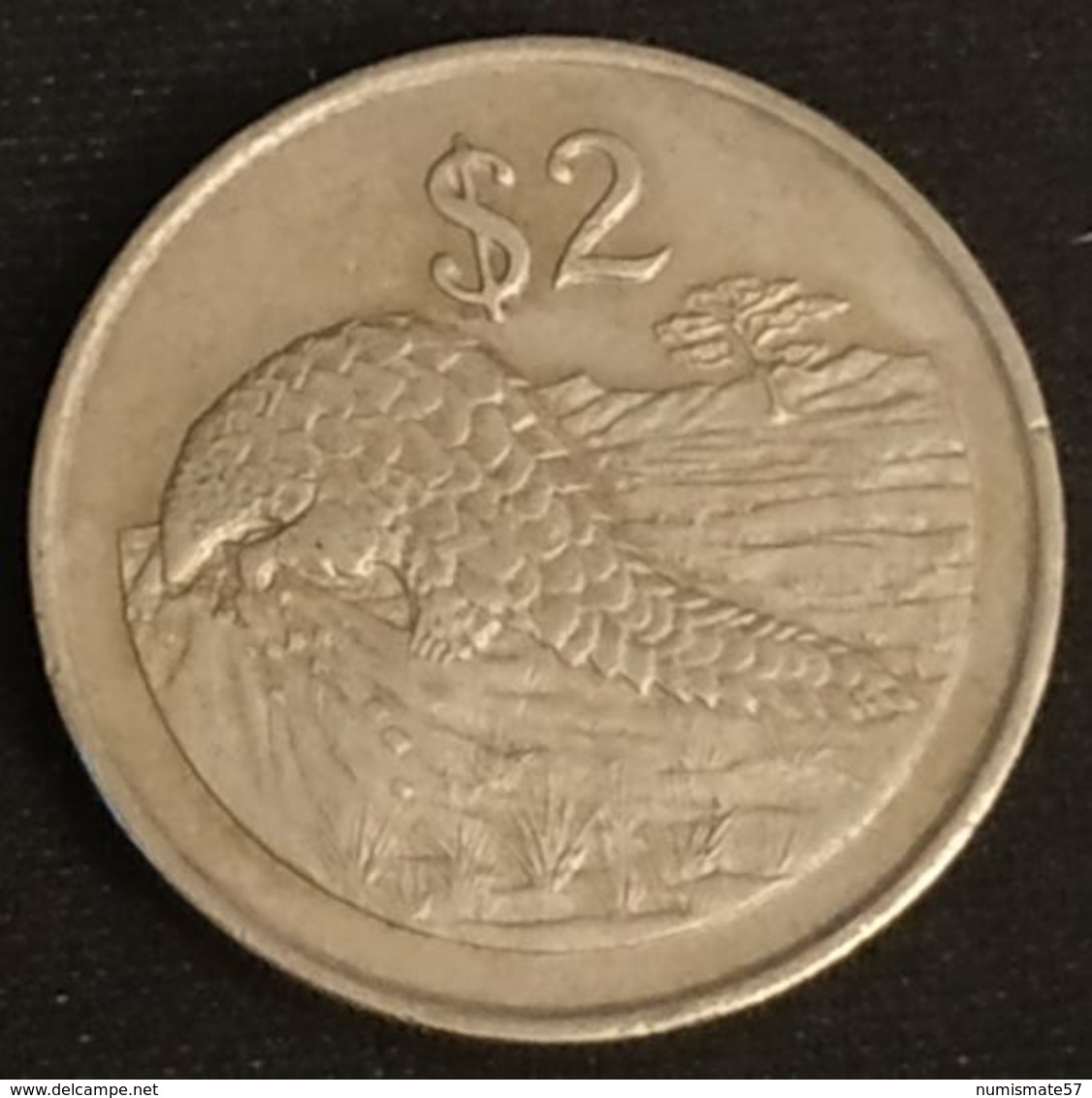 ZIMBABWE - 2 DOLLARS 1997 - Pangolin - KM 12 - Zimbabwe