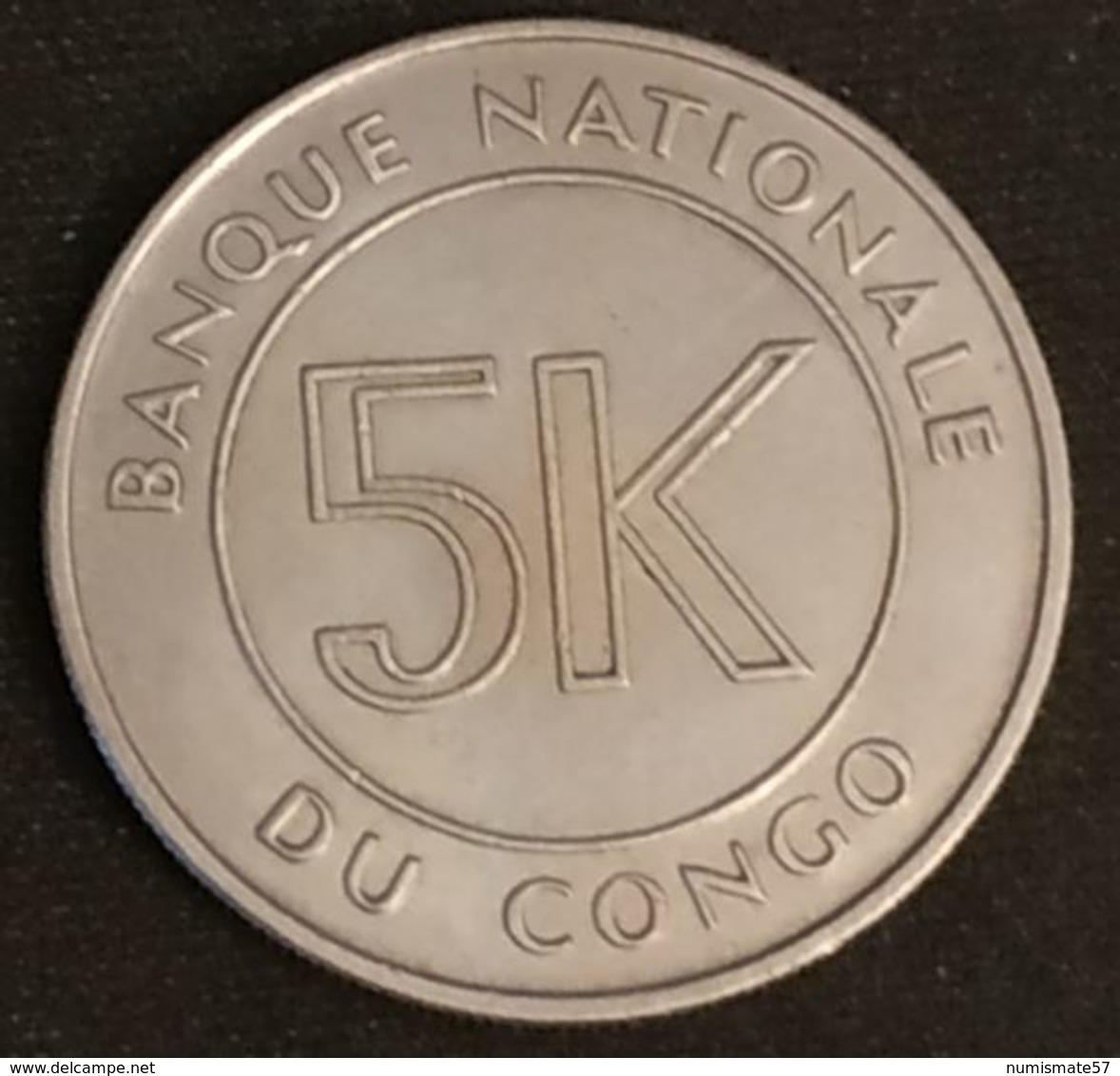 CONGO - 5 MAKUTA 1967 - KM 9 - Mobutu - Congo (Democratic Republic 1964-70)