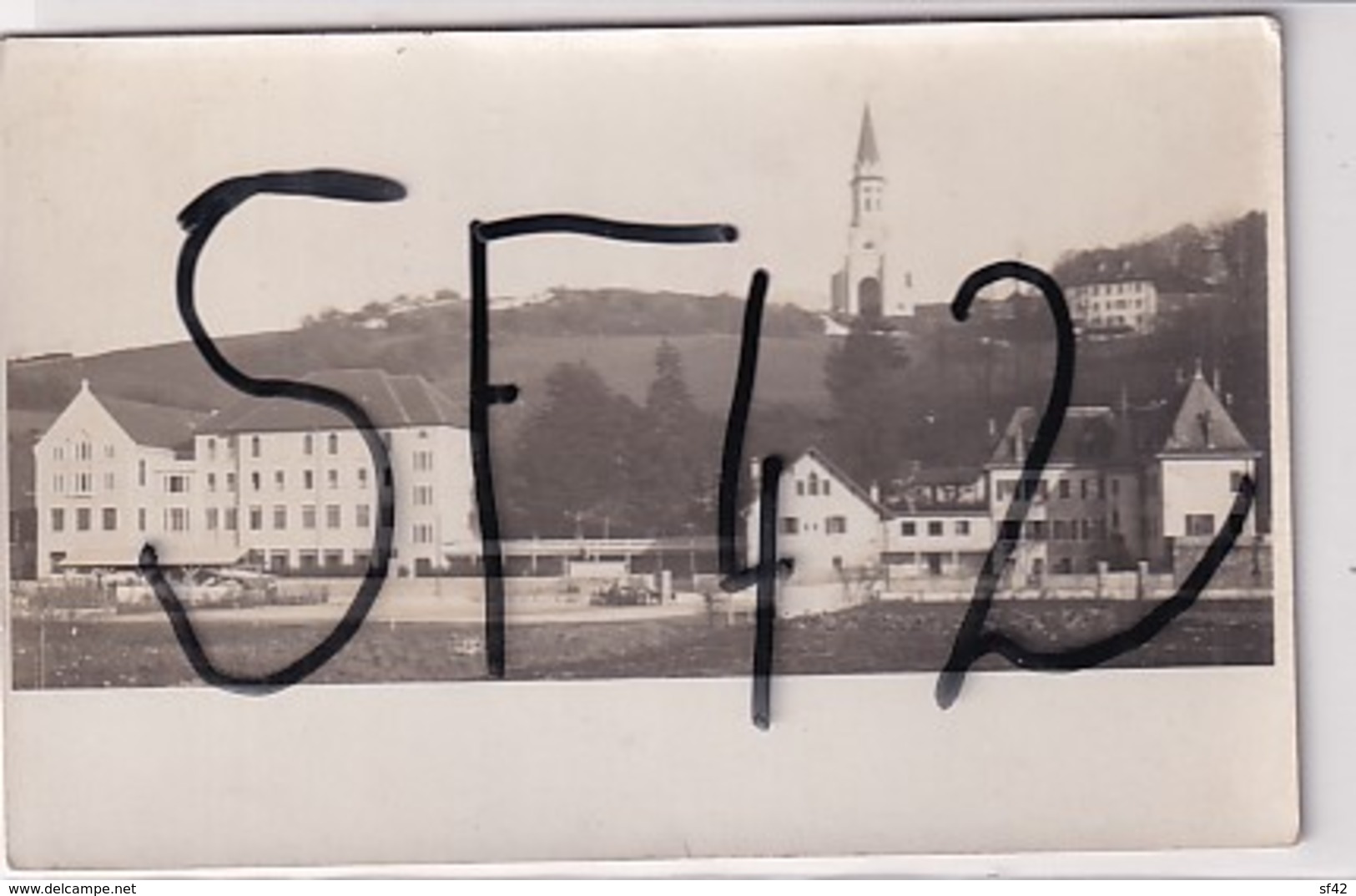 ANNECY        CARTE PHOTO   ECOLE ET EGLISE DE LA VISITATION - Annecy