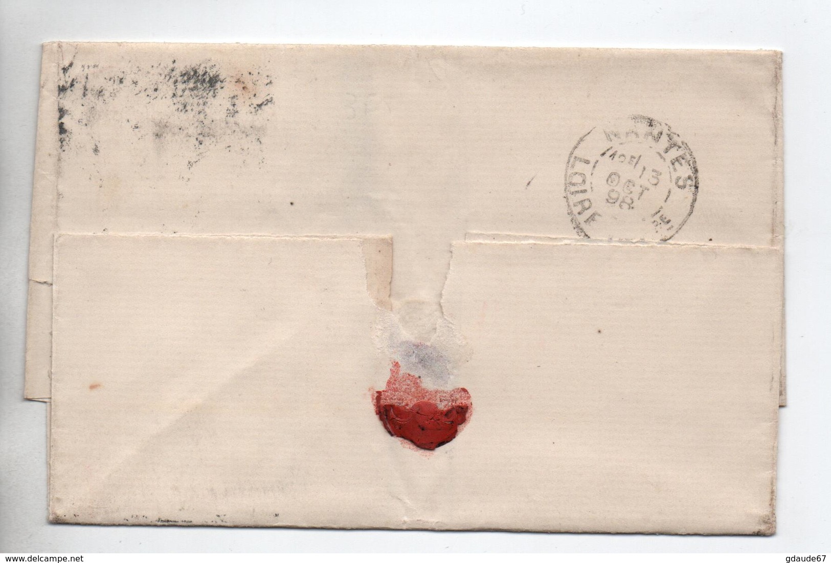 1898 - LETTRE De LONDON Pour NANTES - Postmark Collection