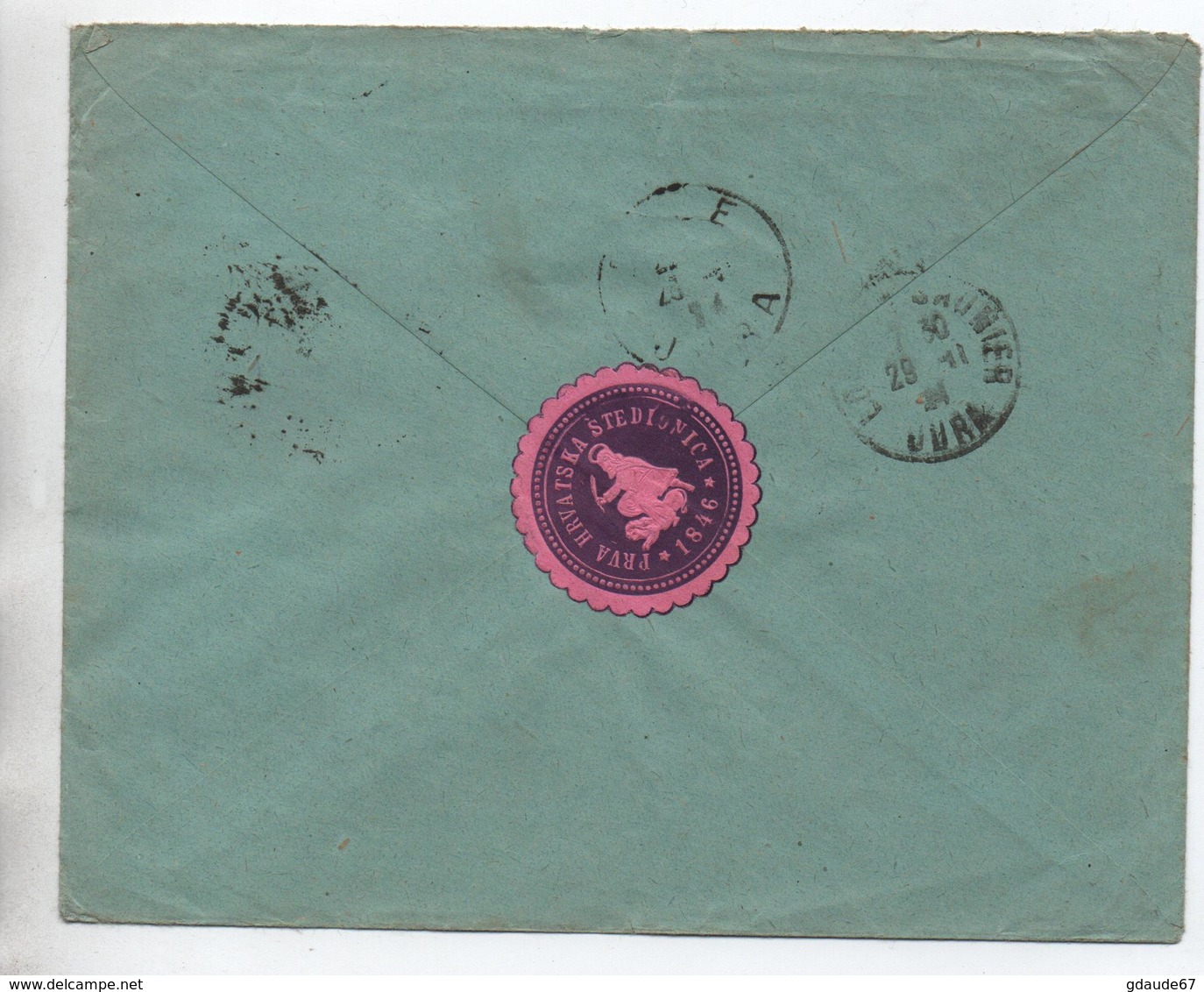 1924 - ENVELOPPE De SLOVENIE Pour LONS LE SAUNIER (JURA) - Slovénie