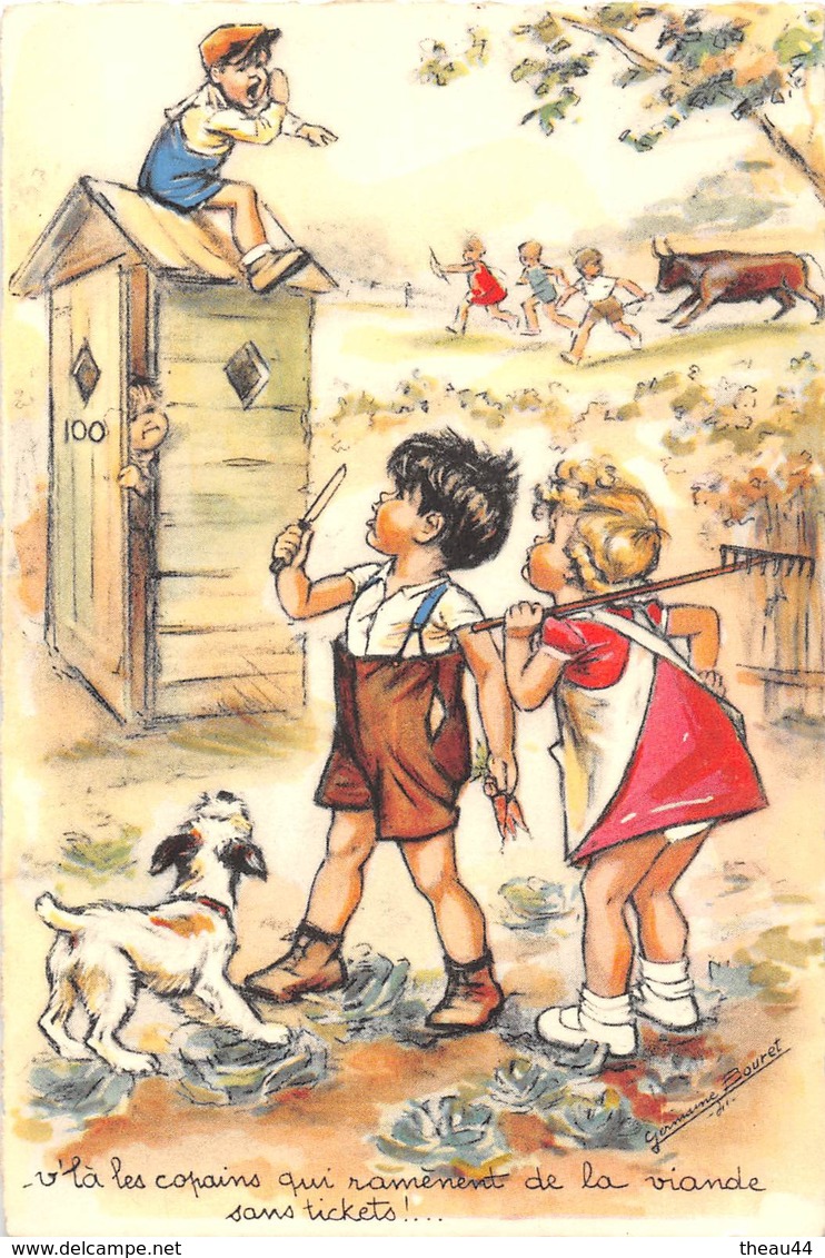 ¤¤    -    Illustrateur " Germaine BOURET "  -  Enfants , Chien   -   ¤¤ - Bouret, Germaine