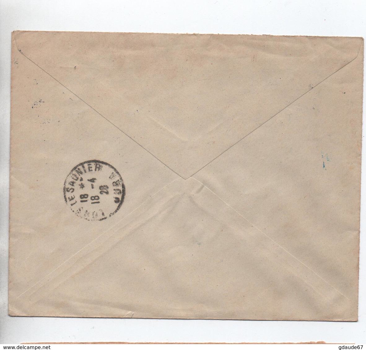 1928 - ENVELOPPE RECOMMANDEE De HÄLSINGBORG Pour LONS LE SAUNIER (JURA) - Storia Postale