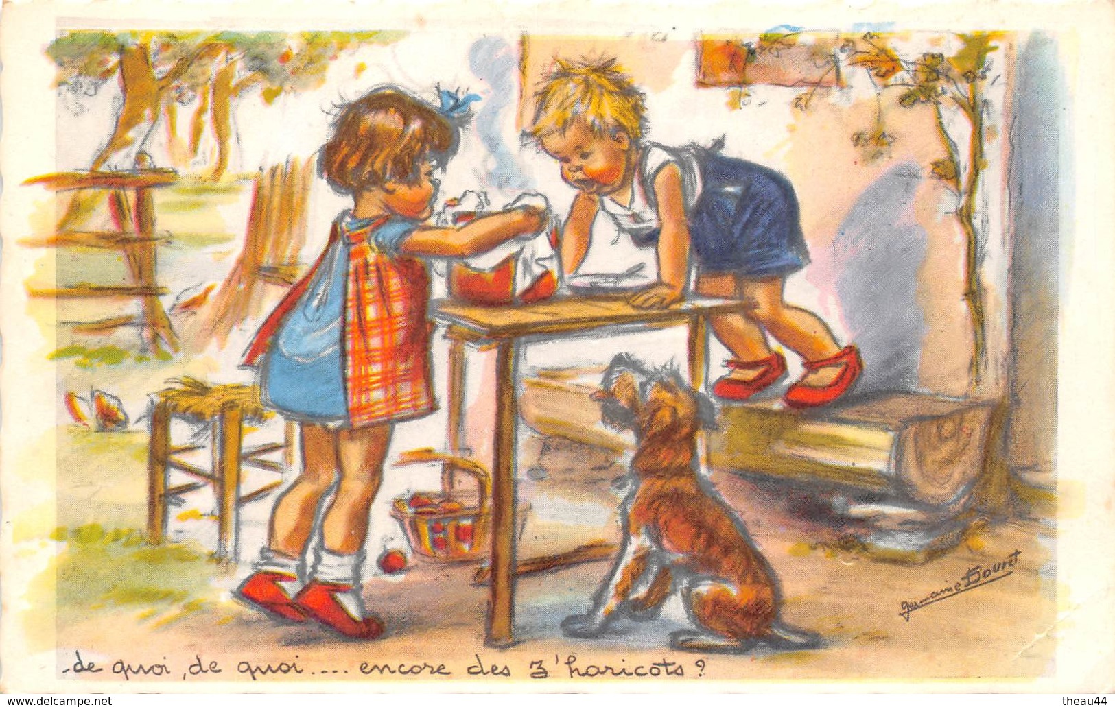 ¤¤    -    Illustrateur " Germaine BOURET "  -  Enfants , Chien  -   ¤¤ - Bouret, Germaine