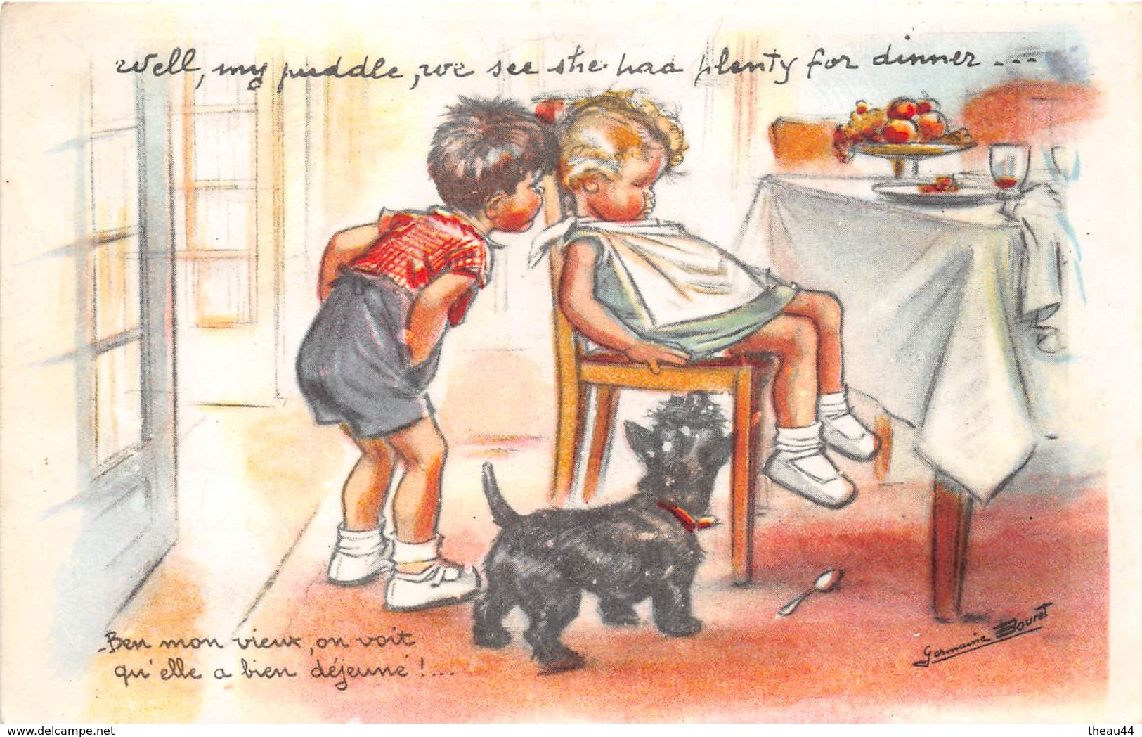 ¤¤    -    Illustrateur " Germaine BOURET "  -  Enfants , Chien  -   ¤¤ - Bouret, Germaine