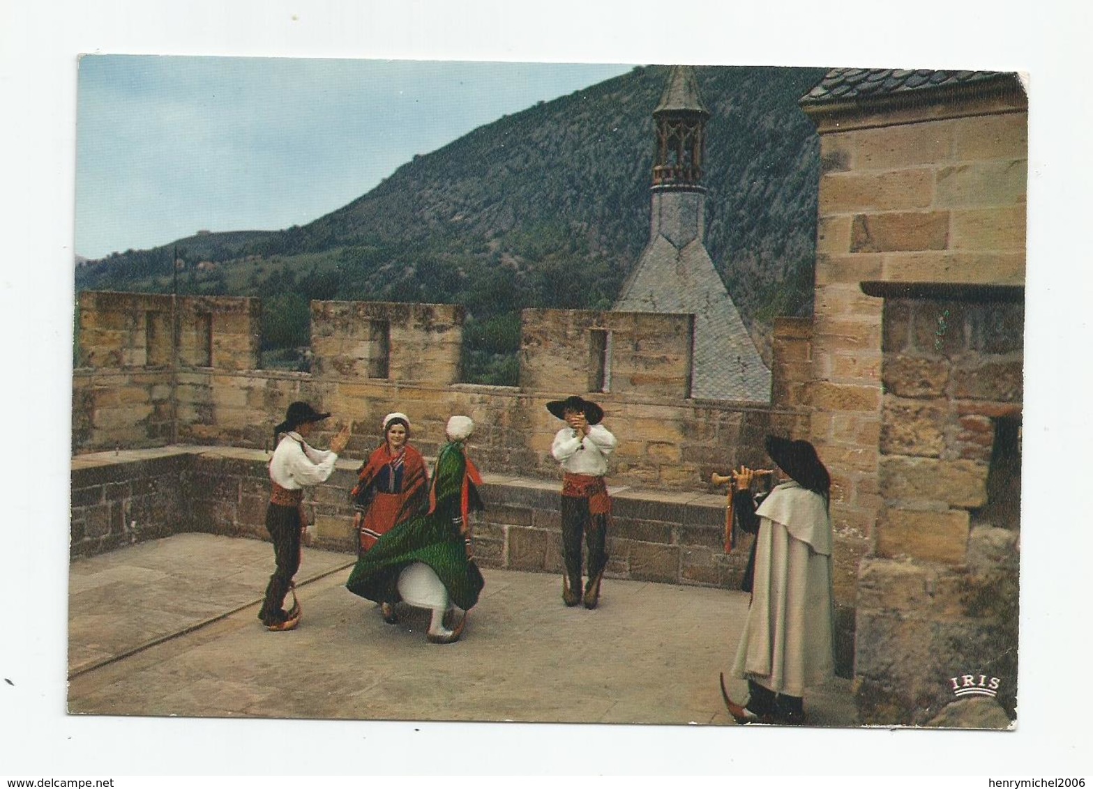 09 Ariege Chateau De Foix Cemin De Ronde Folklorique Cachet Varilhès Ed Théojac - Foix