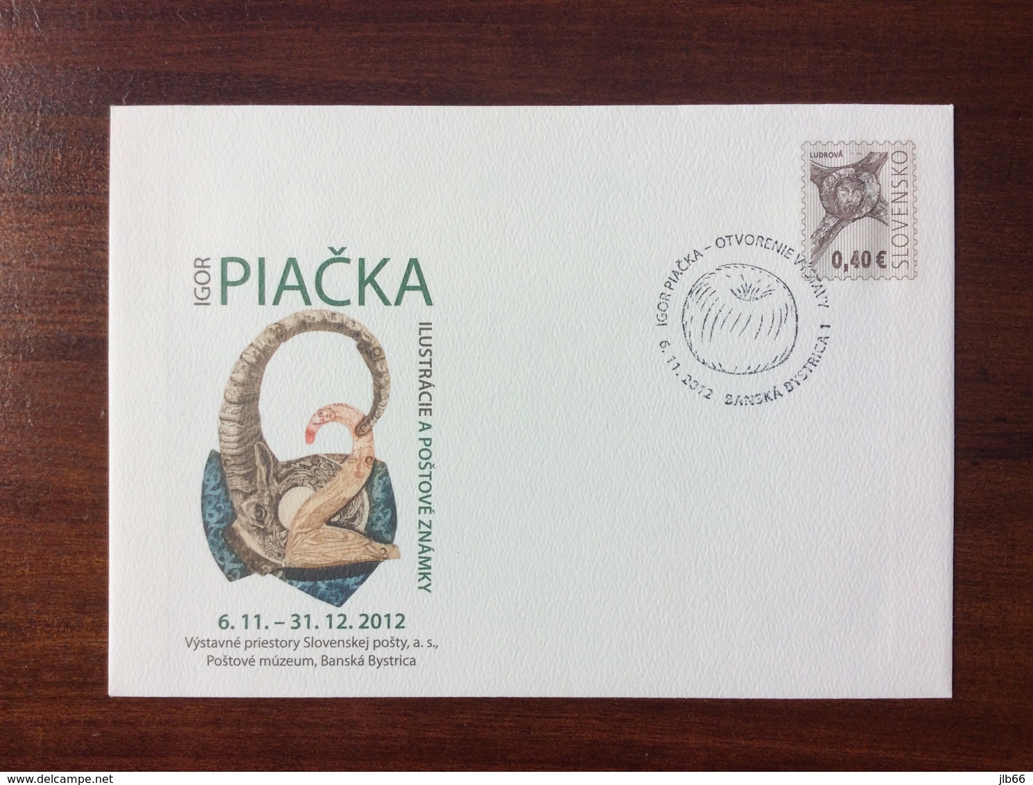 COB 116 Entier 2012 Slovaquie Igor Piačka Illustrateur - Enveloppes