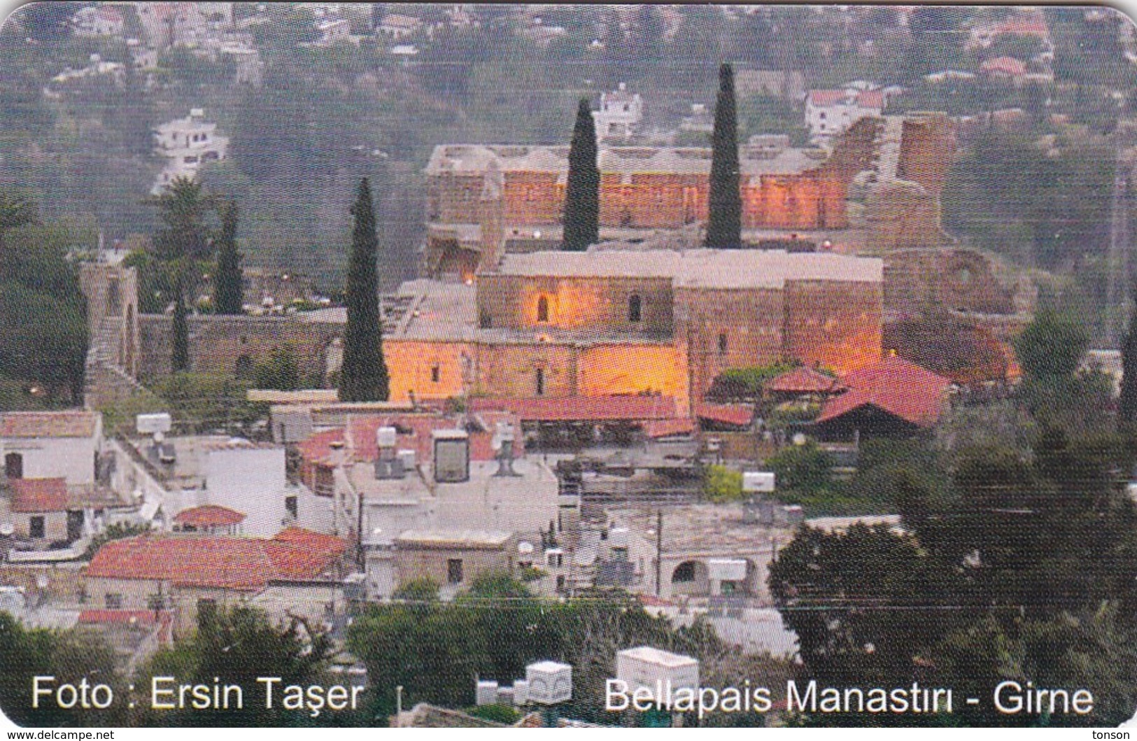 North Cyprus, NCY-KKT-C018, Bellapais Manastiri (Bellapais Abbey), 2 Scans      Without Issue Date. - Chypre
