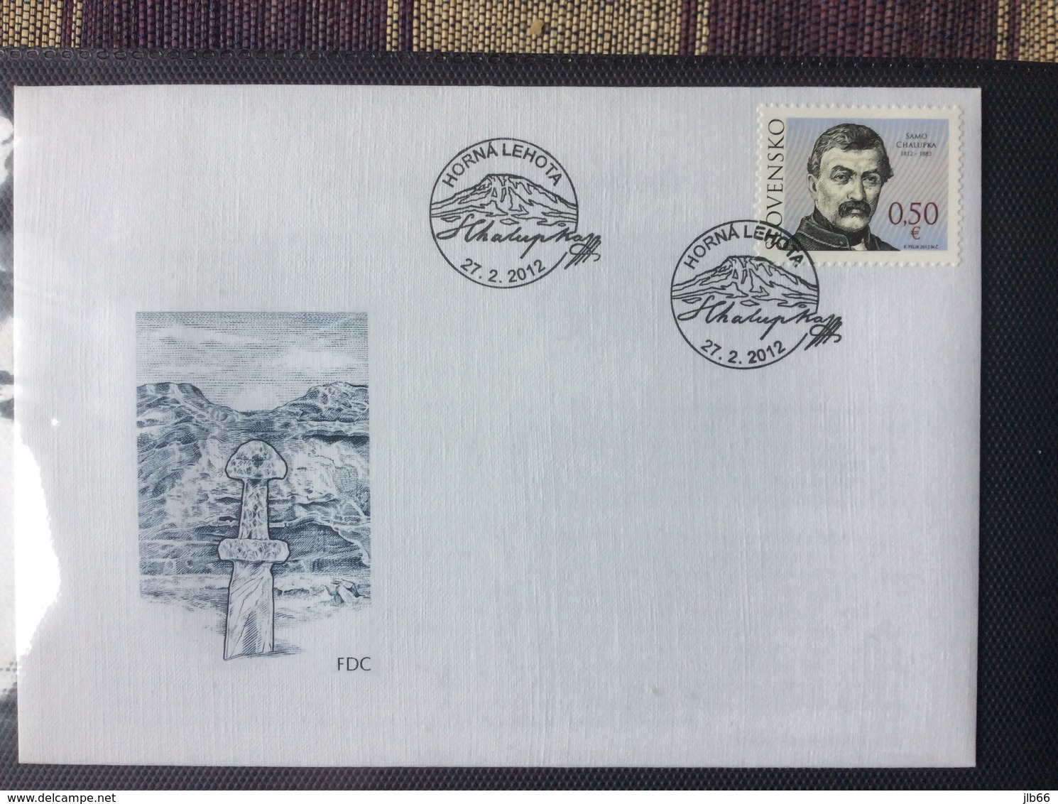 FDC 512 Slovaquie 2012 Samo Chalupka Poète - FDC