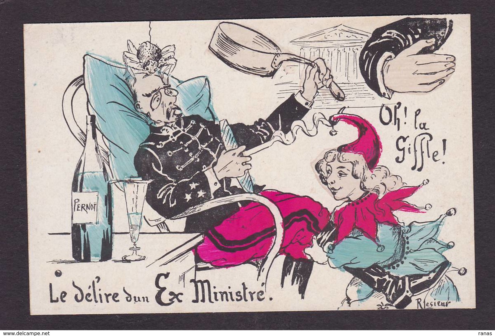 CPA Araignée Absinthe Par Lesieur Non Circulé - Insetti