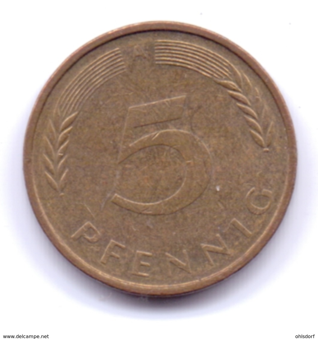 BRD 1995 A: 5 Pfennig, KM 107 - 5 Pfennig