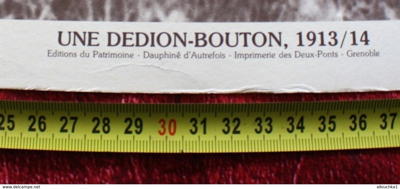 UNE DEDION-BOUTRON,1913 /14  Photographie Photo Poster Voiture Automobile Ancienne "type" Affiche Cartonnée Grenoble - Automobiles