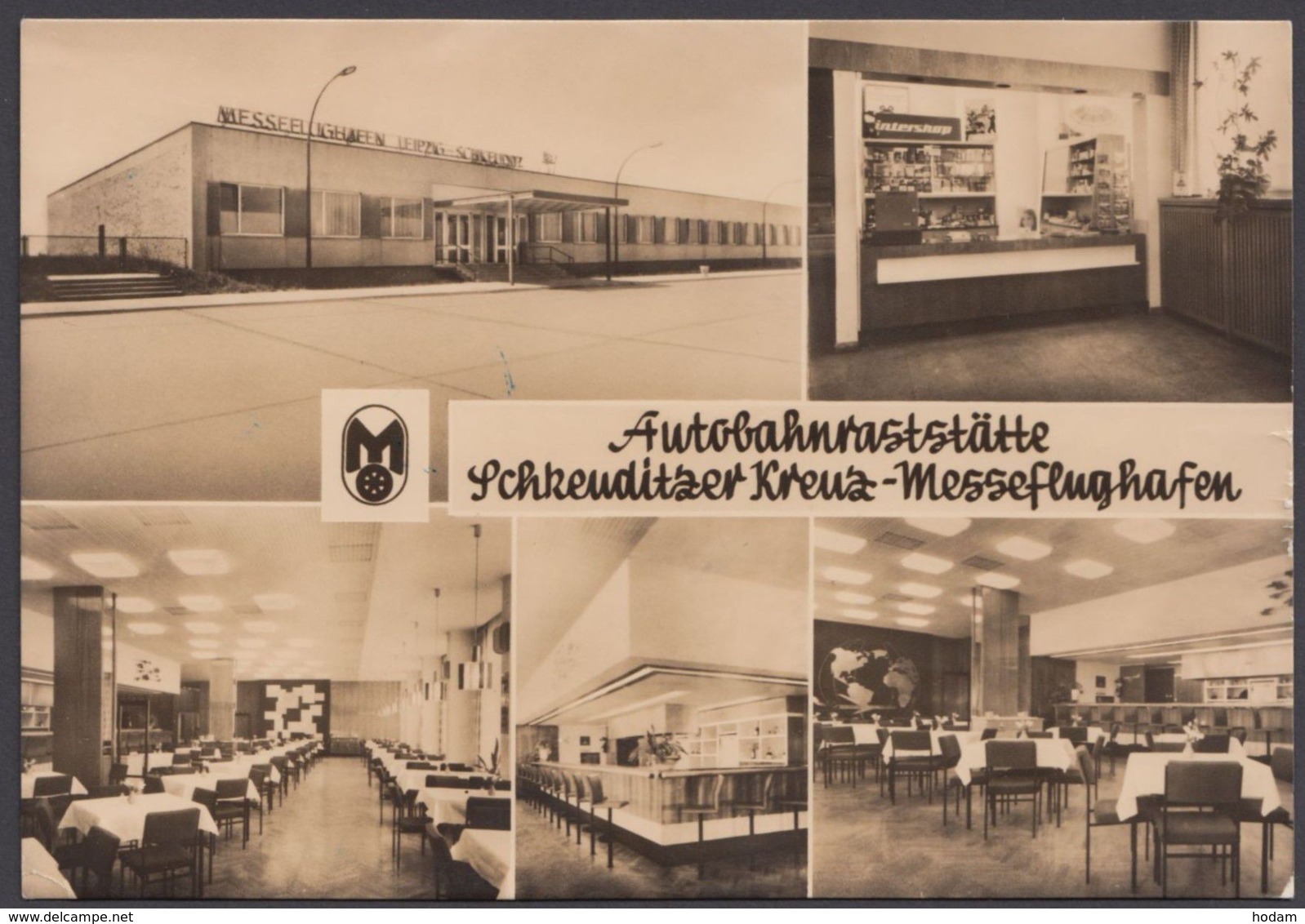 Schkeuditz, Autobahnraststätte Und Messeflughafen, Foto-AK "Mitropa", 70er Jahre - Schkeuditz