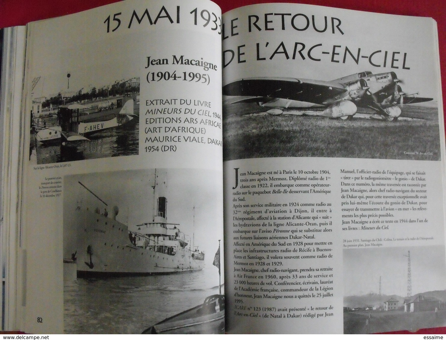 Icare, revue de l'aviation française n° 178 de 2001 édité par le SNPL. Mermoz tome 3