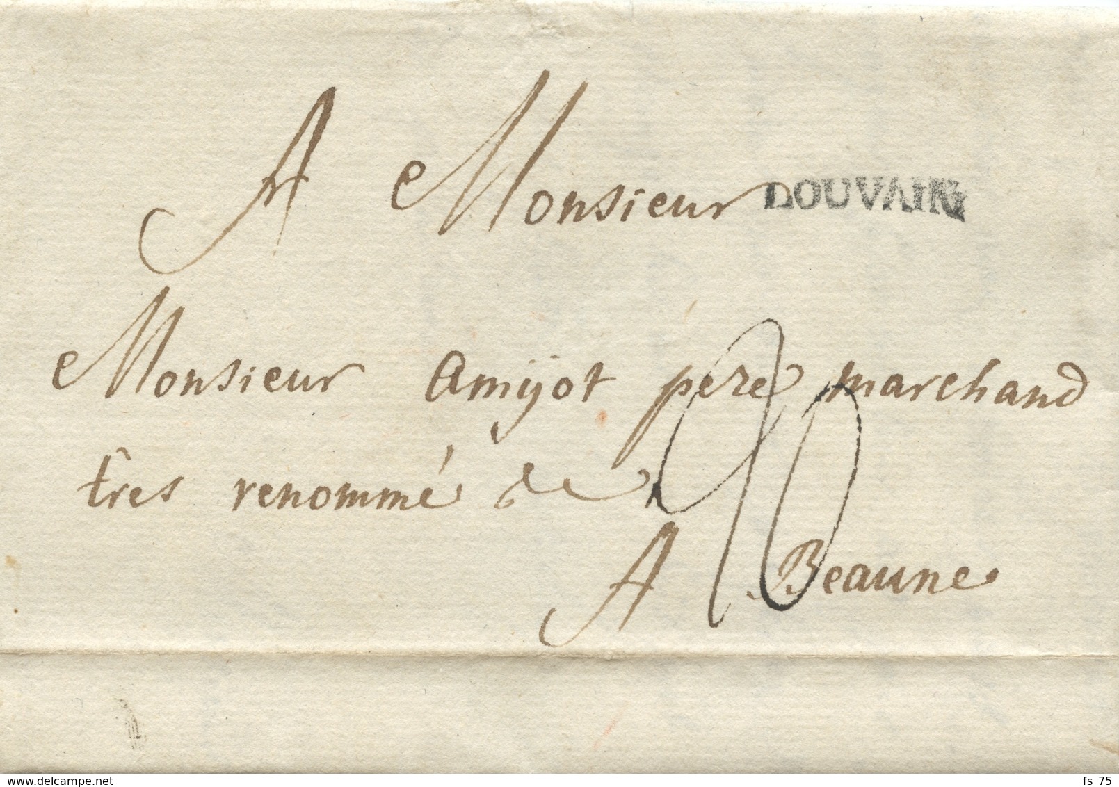 BELGIQUE - LOUVAIN SUR LETTRE AVEC TEXTE POUR LA FRANCE, 1779 - 1714-1794 (Paises Bajos Austriacos)