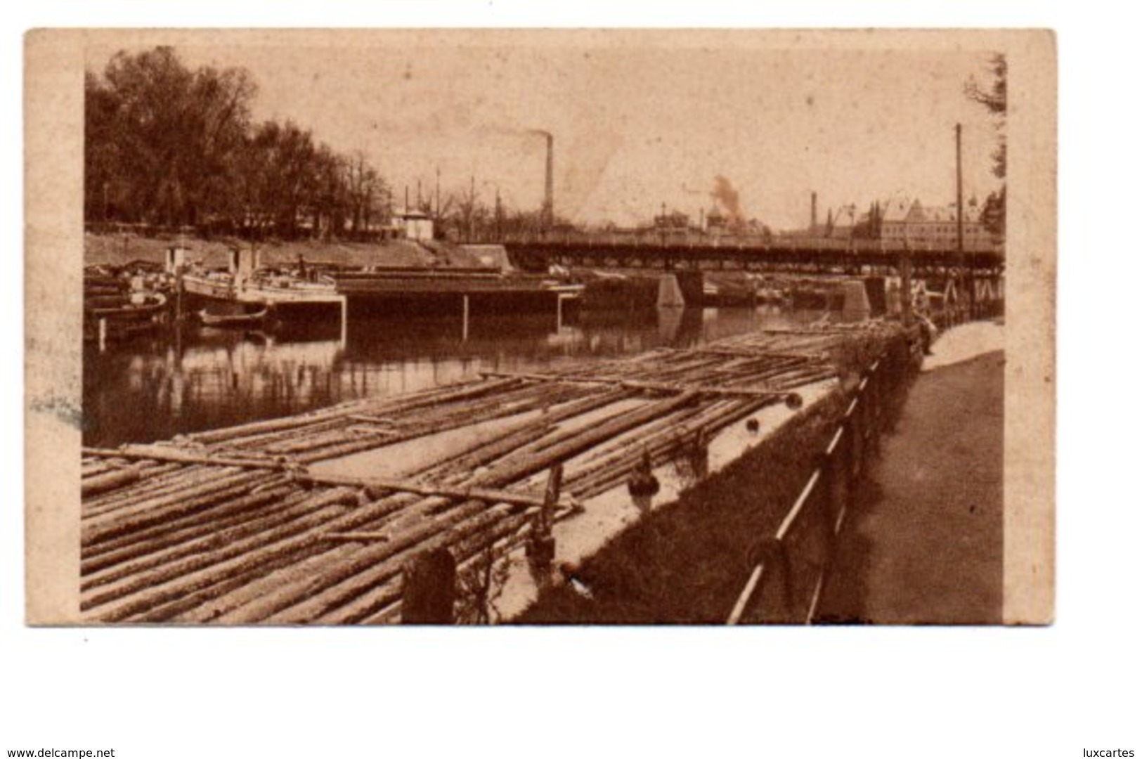 BROMBERG / BYDGOSCZ.  HAFEN MIT BRÜCKE. - Poland