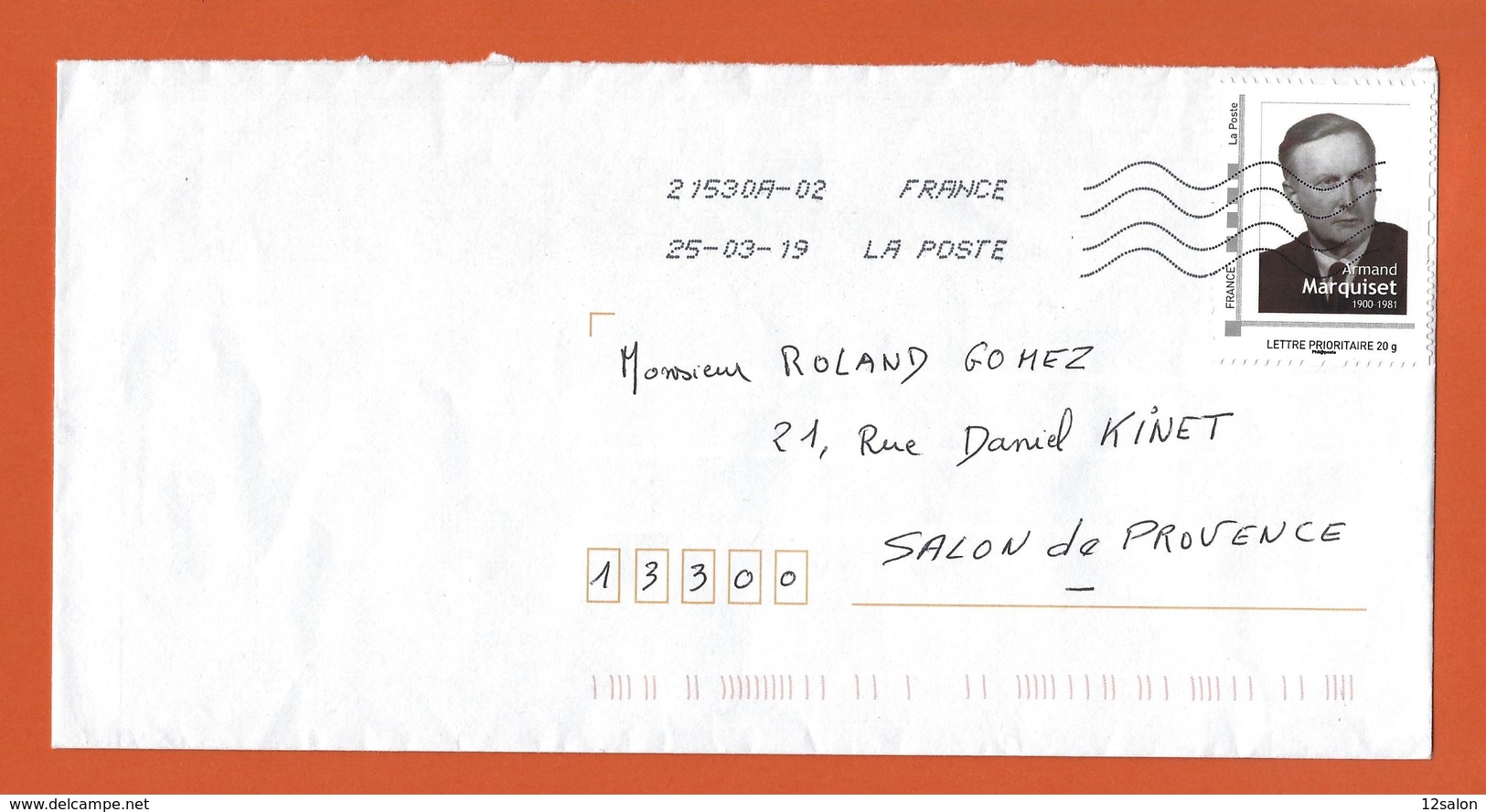 LETTRE FRANCE TIMBRE PERSONNALISE MTAM ARMAND MARQUISET PETIT FRERE DES PAUVRES - Other & Unclassified