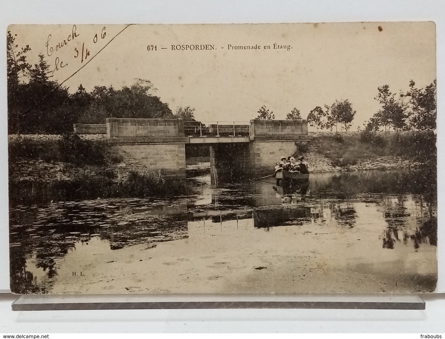 29 - ROSPORDEN - PROMENADE EN ETANG - ANIMÉE - 1906 - Andere & Zonder Classificatie