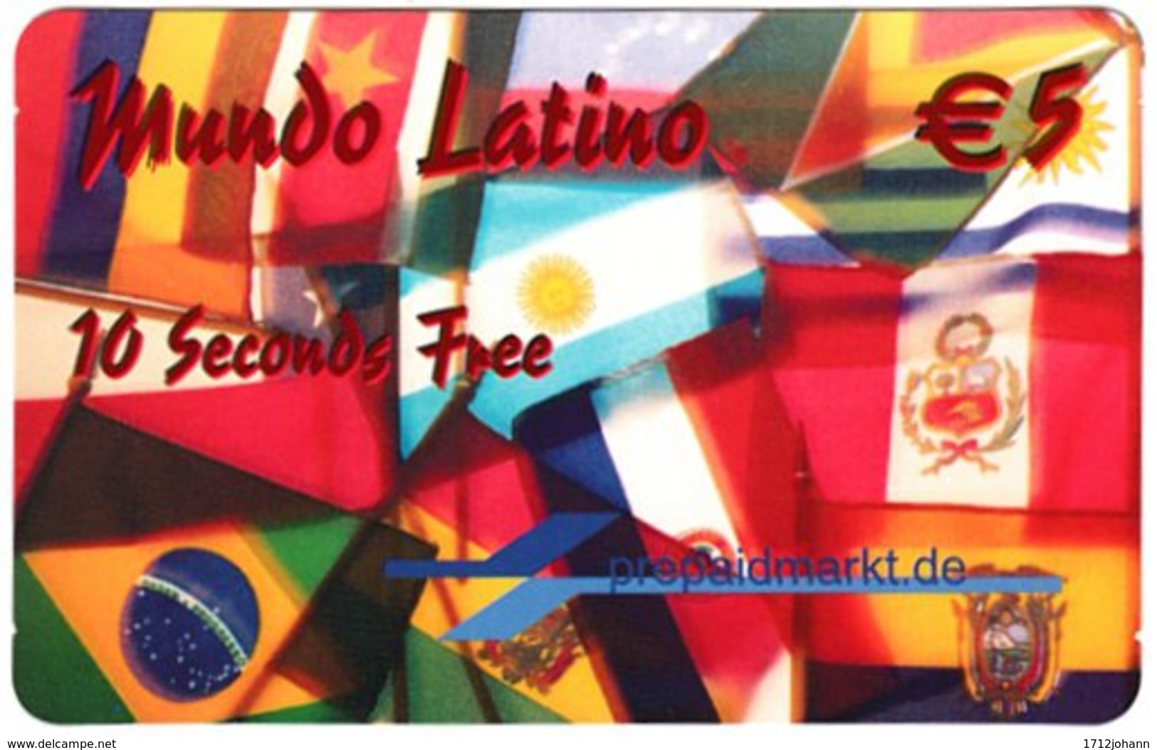 GERMANY Prepaid B-999 - Prepaidmarkt - Flags Of South America - Sample - Cellulari, Carte Prepagate E Ricariche