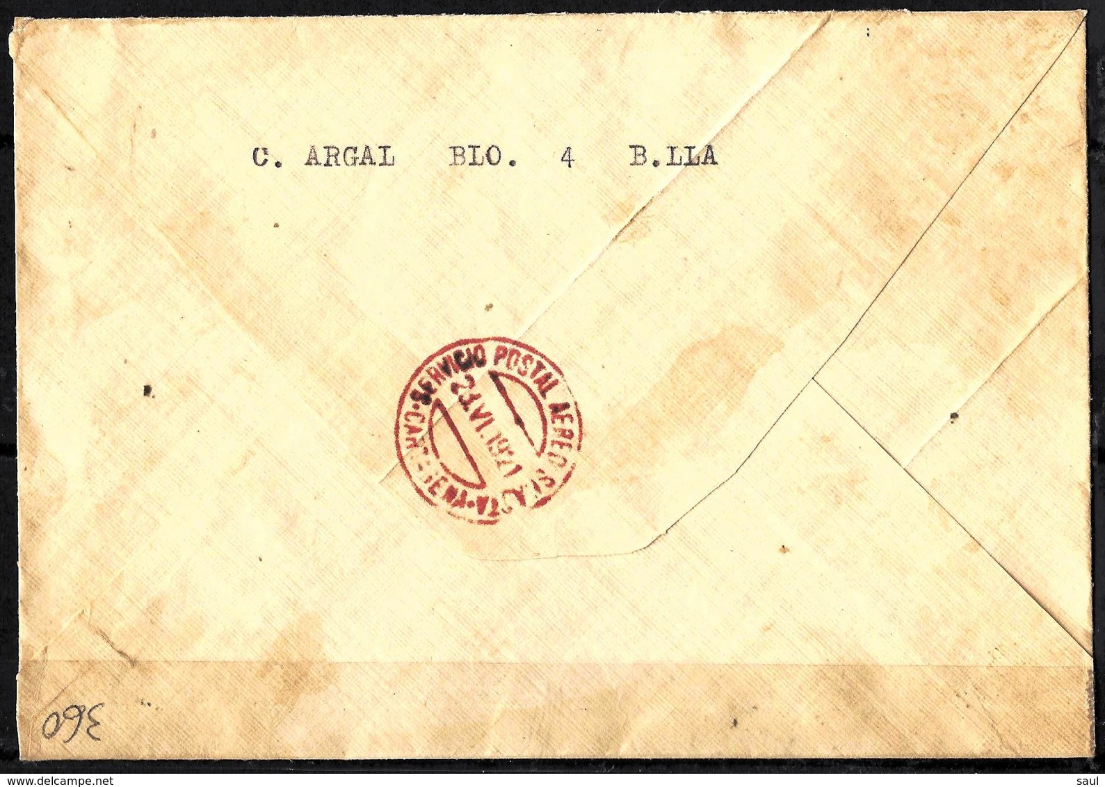 360 - COLOMBIA - 1921 - AIR MAIL - COVER - RARE SCADTA LABEL - TO CHECK - Unclassified